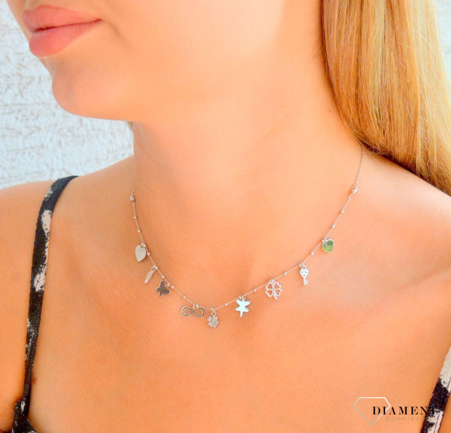 Srebrny naszyjnik damski 925 celebrytka z wiszącymi zawieszkami DIA-NSZ-11781-925 (2).jpg