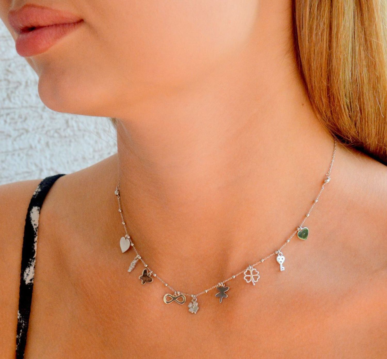 Srebrny naszyjnik damski 925 celebrytka z wiszącymi zawieszkami DIA-NSZ-11781-925 (2).jpg