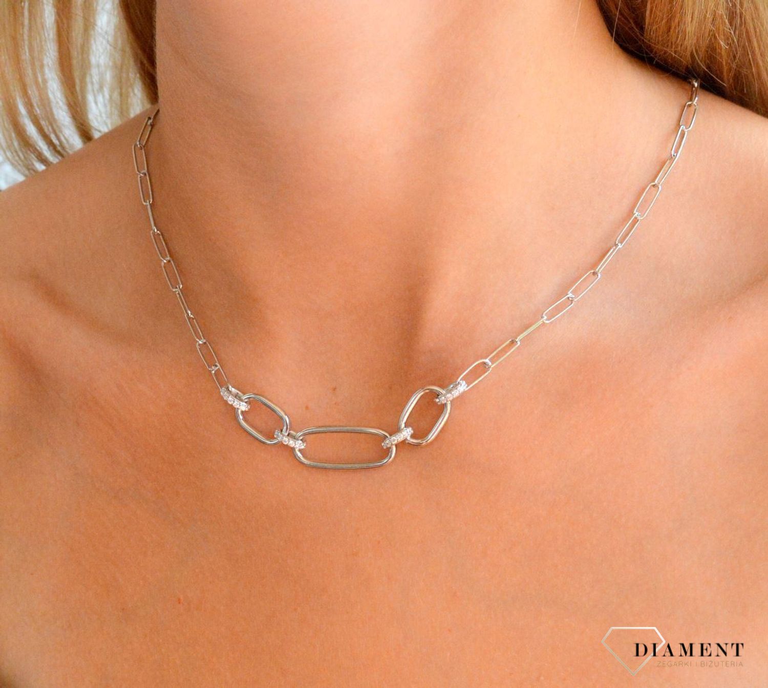 Srebrny naszyjnik damski 925 spinacze z cyrkoniami DIA-NSZ-11802-925 (3).jpg