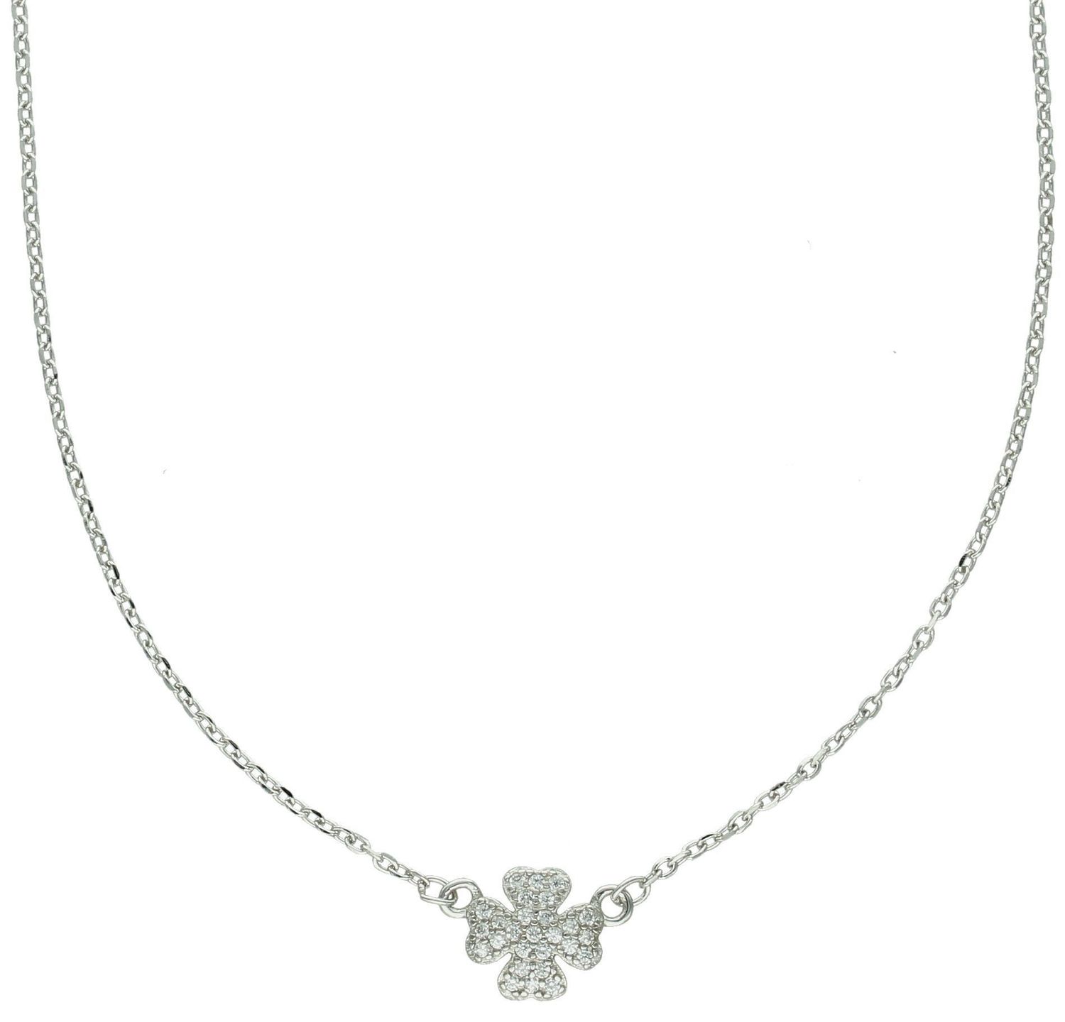 Srebrny naszyjnik damski 925 celebrytka z koniczynką DIA-NSZ-11890-925 (2).jpg