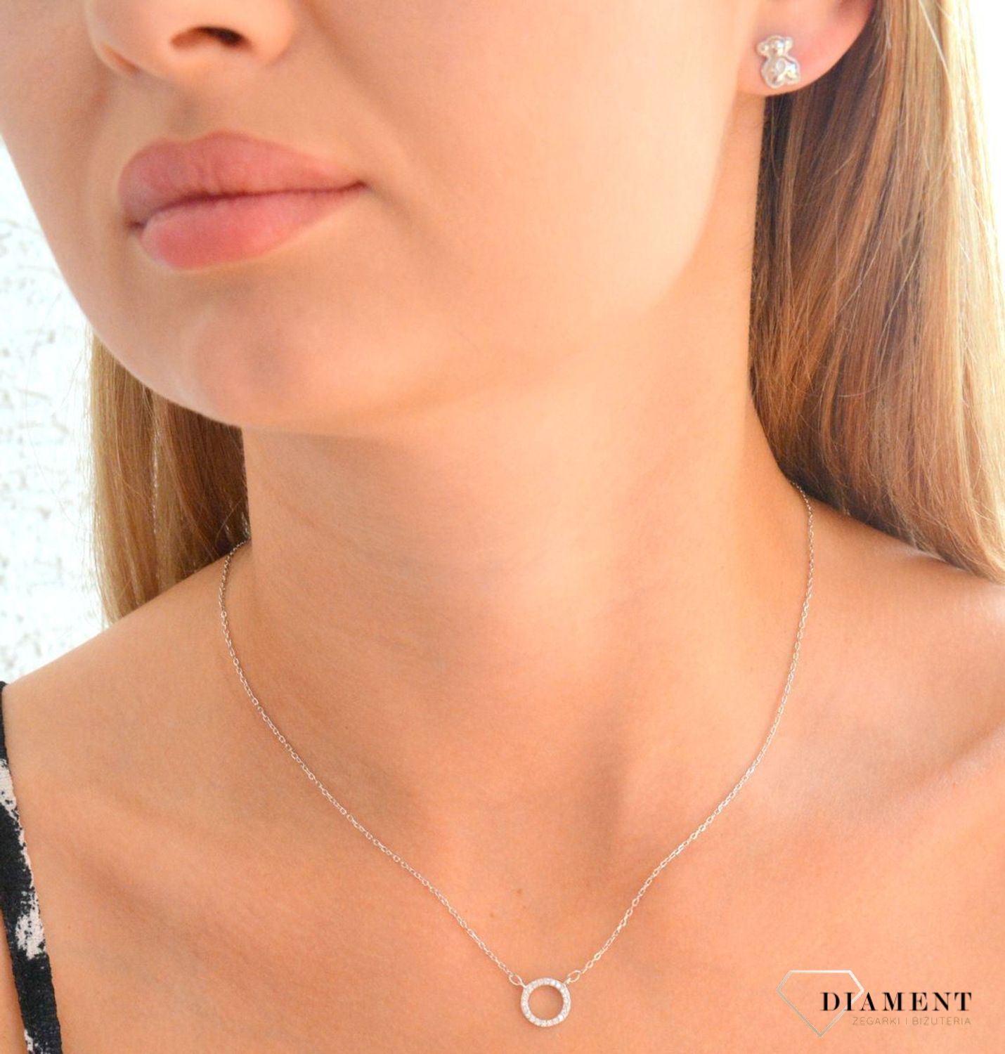 Srebrny naszyjnik damski 925 celebrytka kółko z cyrkoniami DIA-NSZ-11892-925 (1).jpg