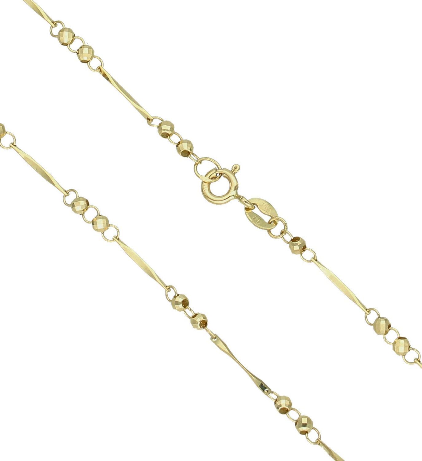 Złoty naszyjnik damski 585 kuleczki grawerowane DIA-NSZ-11998-585. Złoty naszyjnik damski. Złoty naszyjnik próby 585. Naszyjnik złoty damski z kulkami. Naszyjnik złoty na prezent (2).jpg