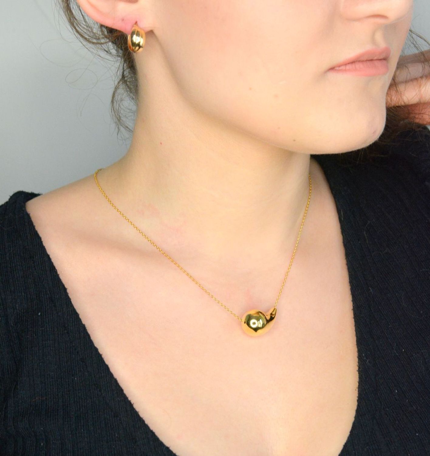 Srebrny naszyjnik damski 925 pozłacana łezka DIA-NSZ-12190Z-925 (1).jpg