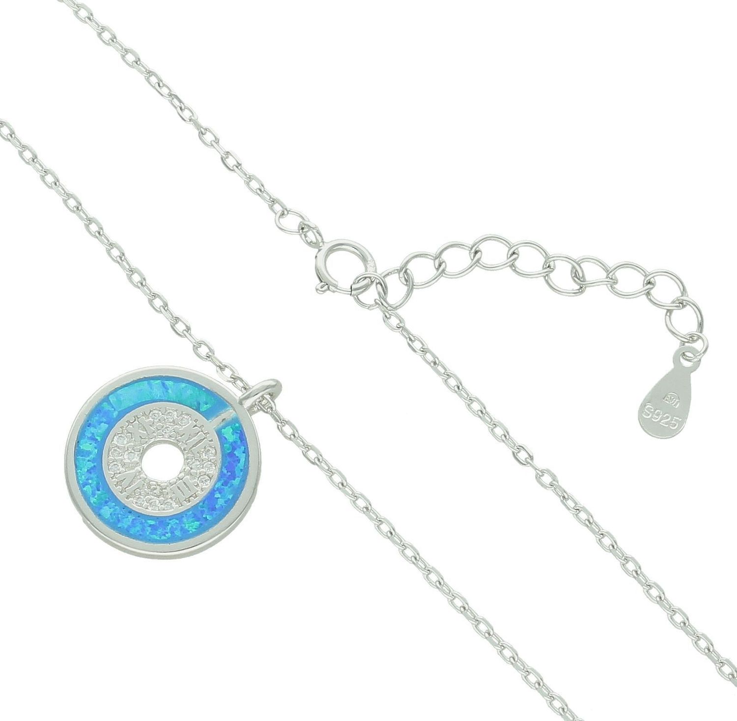 Srebrny naszyjnik damski celebrytka 925 kółko z niebieskim opalem DIA-NSZ-12245-925 (2).jpg