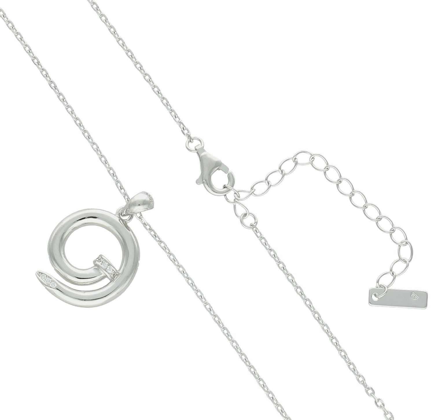 Srebrny naszyjnik damski celebrytka 925 gwóźdź ala cartier DIA-NSZ-12249-925.jpg