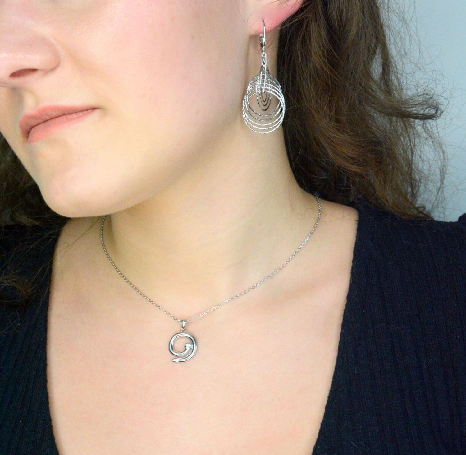 Srebrny naszyjnik damski celebrytka 925 gwóźdź ala cartier DIA-NSZ-12249-925.jpg