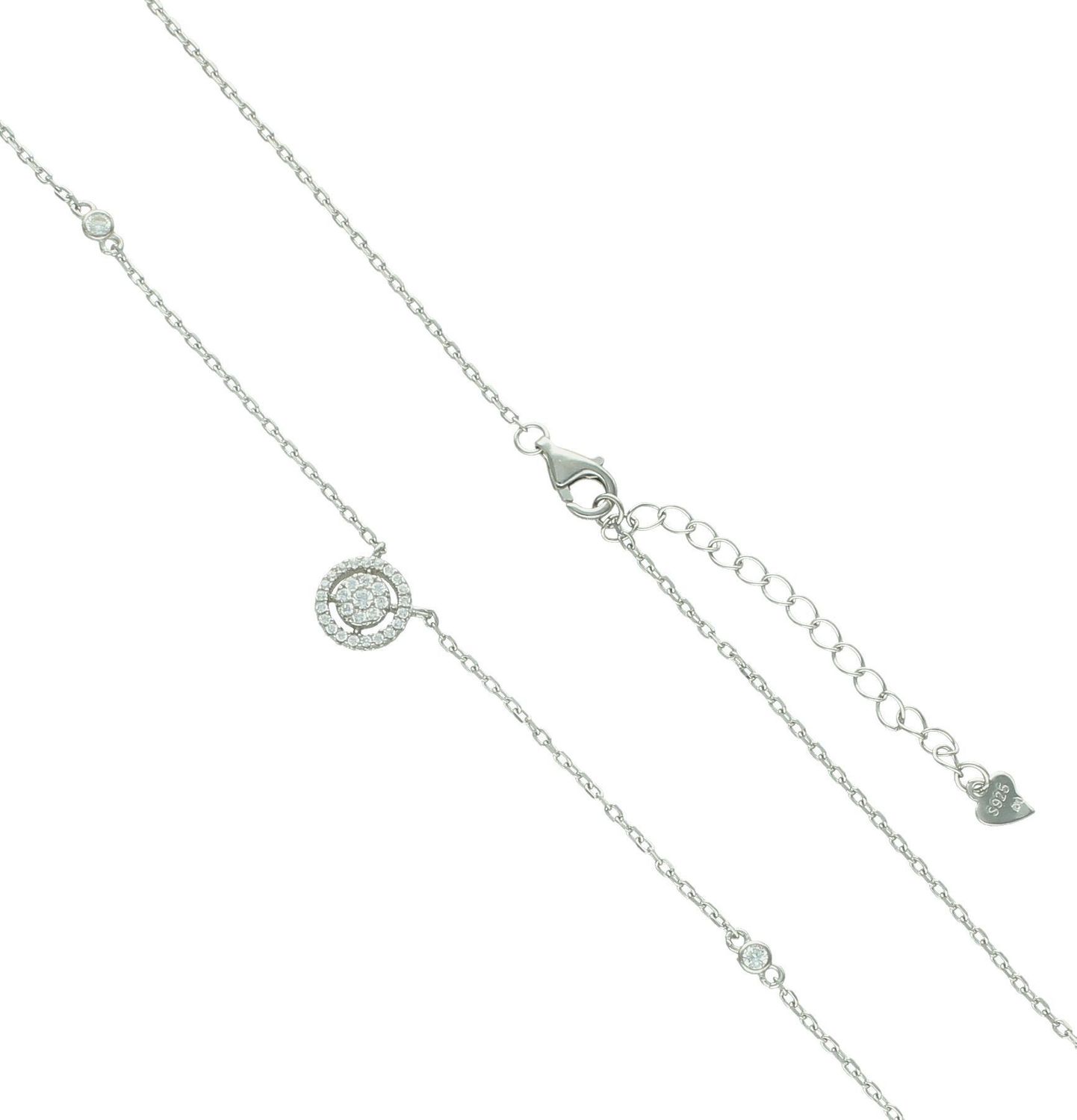 Naszyjnik srebrny damski 925 celebrytka kółeczko w cyrkoniach DIA-NSZ-12252-925 (2).jpg