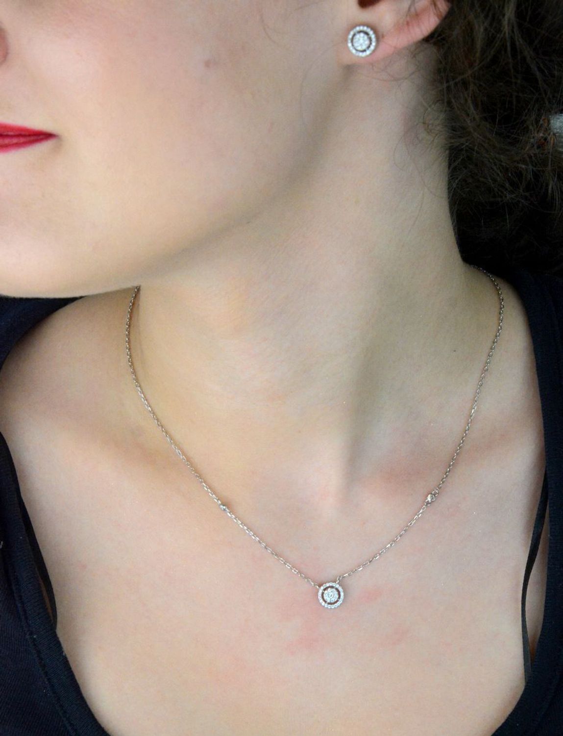 Naszyjnik srebrny damski 925 celebrytka kółeczko w cyrkoniach DIA-NSZ-12252-925 (2).jpg
