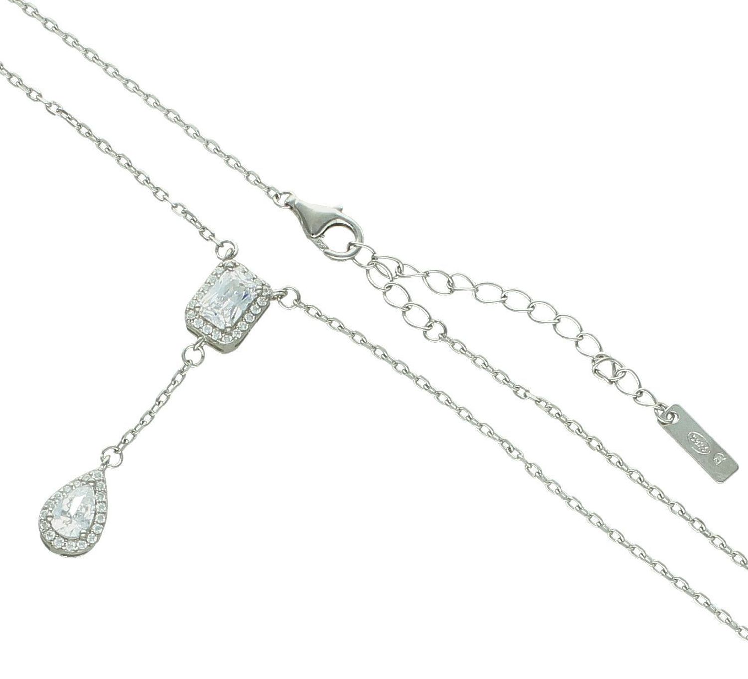 Srebrny naszyjnik damski celebrytka 925 z dwoma zawieszkami DIA-NSZ-12253-925 (3).jpg