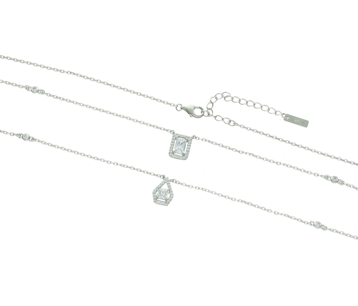 Srebrny naszyjnik damski 925 podwójny z cyrkoniami DIA-NSZ-12255-925 (2).jpg