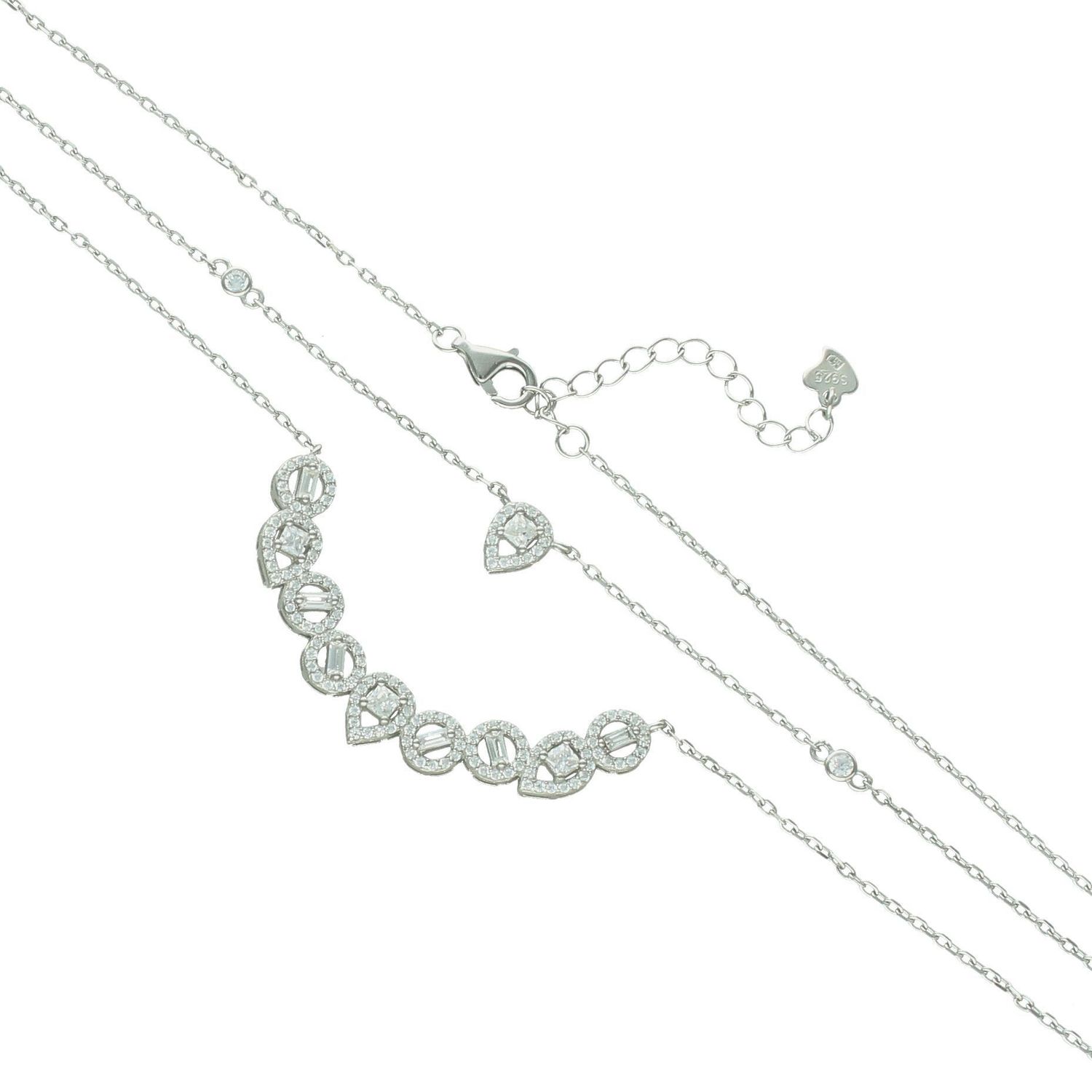 Naszyjnik srebrny damski 925 podwójny wysadzany cyrkoniami DIA-NSZ-12257-925 (2).jpg