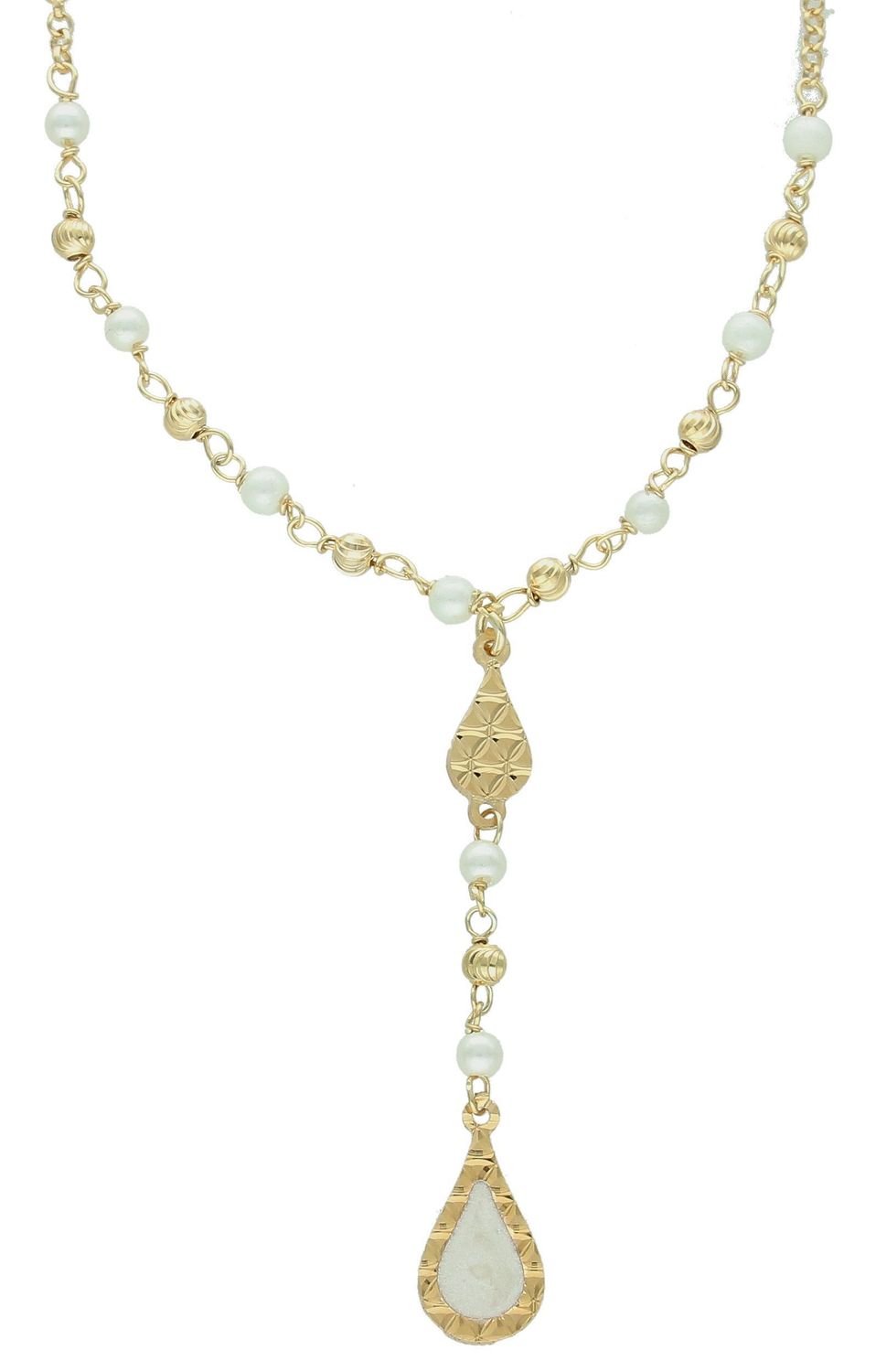 Srebrny naszyjnik damski krawatka próba 925 pozłacany z perełkami Naszyjnik wykonany z najwyższej jakości srebra. Idealny pomysł na prezent dla każdej kobiety. Naszyjnik wykonany z próby 925, będzie idealnym.jpg