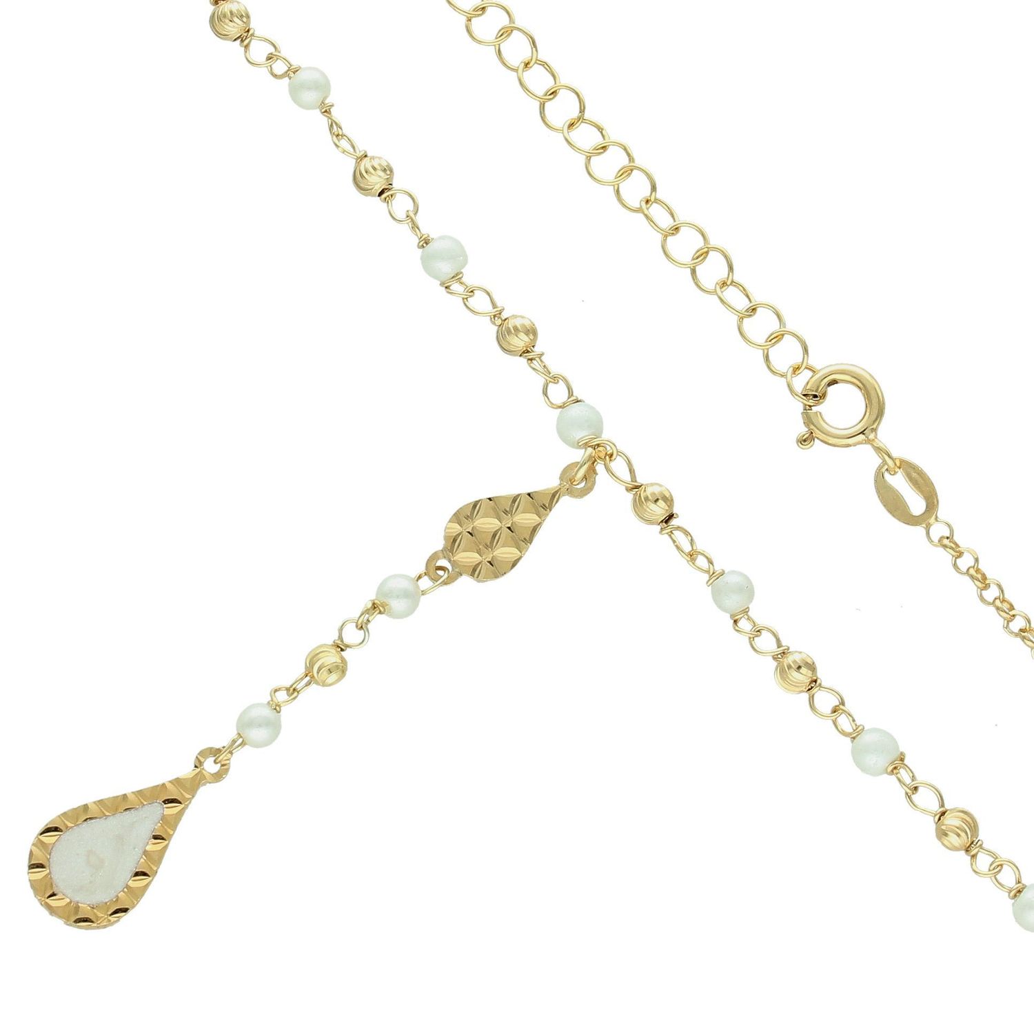 Srebrny naszyjnik damski krawatka próba 925 pozłacany z perełkami Naszyjnik wykonany z najwyższej jakości srebra. Idealny pomysł na prezent dla każdej kobiety. Naszyjnik wykonany z próby 925, będzie idealnym.jpg