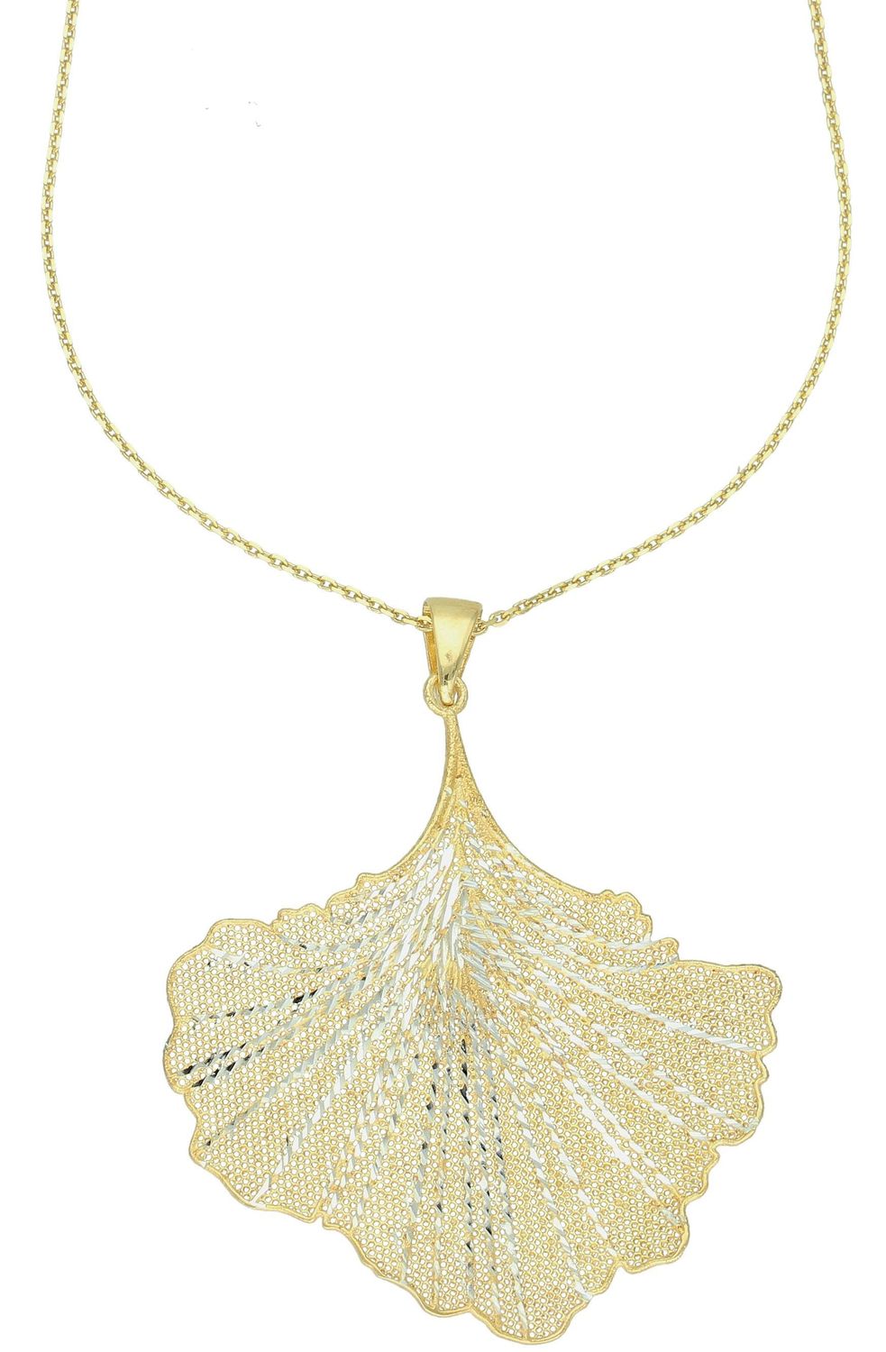 Naszyjnik srebro pozłacane próba 925, liść DIA-NSZ-12370-925 Naszyjnik wykonany z najwyższej jakości srebra. Idealny pomysł na prezent dla każdej kobiety. Naszyjnik wykonany z próby 925, będzie idealnym prezen.jpg