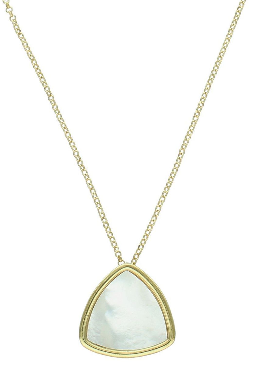 naszyjnik srebrny damski, naszyjnik pozłacany, zawieszka trójkąt, masa perłowa, srebro próba 925, biżuteria damska, DIA-NSZ-12374-925, elegancki naszyjnik1.jpg