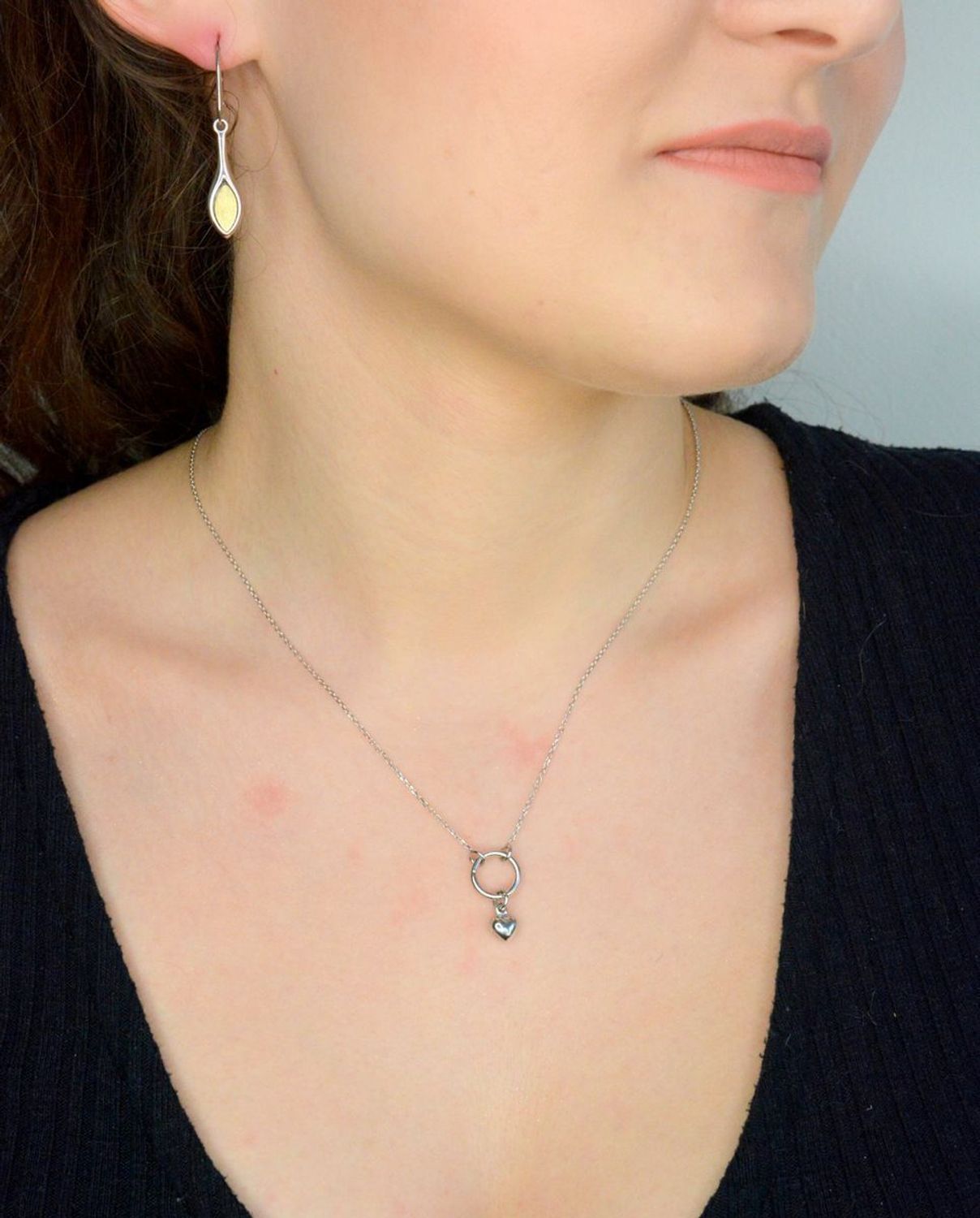 Srebrny naszyjnik damski celebrytka 925 z sercem DIA-NSZ-12425-925 (2).jpg