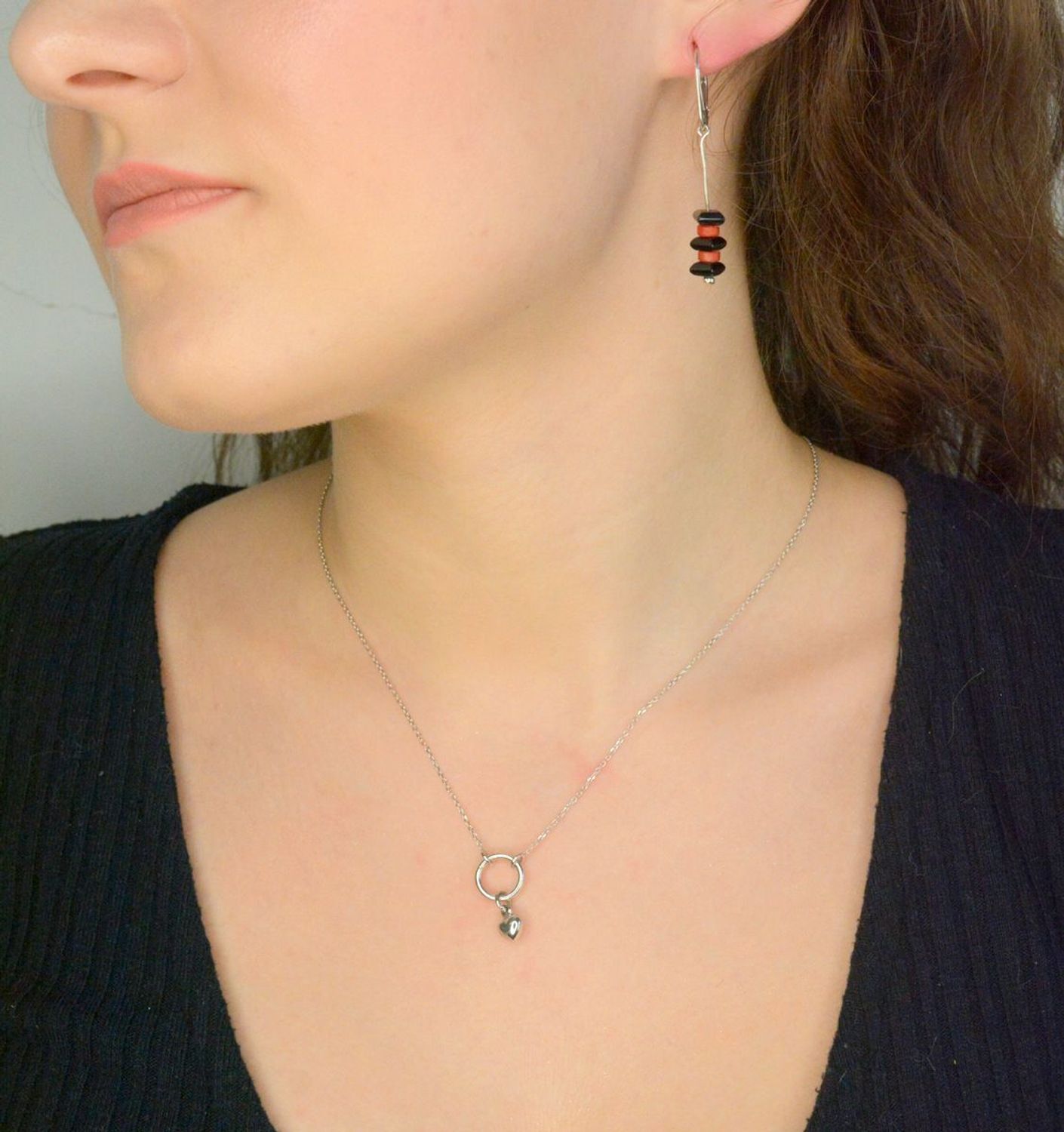 Srebrny naszyjnik damski celebrytka 925 z sercem DIA-NSZ-12425-925 (2).jpg