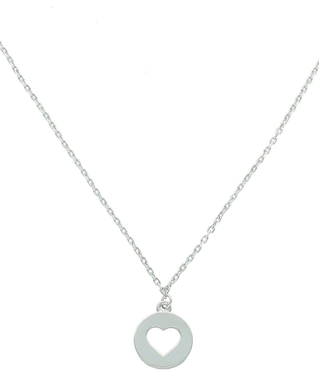 Naszyjnik srebrny celebrytka serce i diamencik próba 925, DIA-NSZ-12457-925. Naszyjnik wykonany z najwyższej jakości srebra. Idealny pomysł na prezent dla każdej kobiety.2.jpg