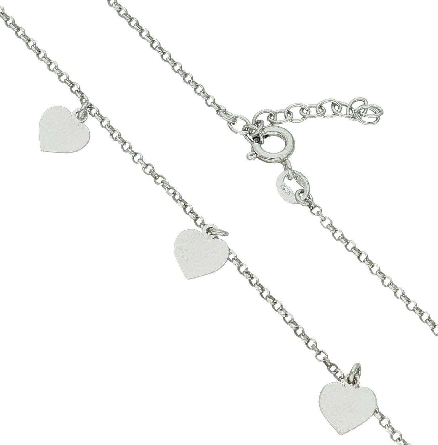 Srebrny naszyjnik damski celebrytka 925 z wiszącymi sercami DIA-NSZ-12514-925 (2).jpg