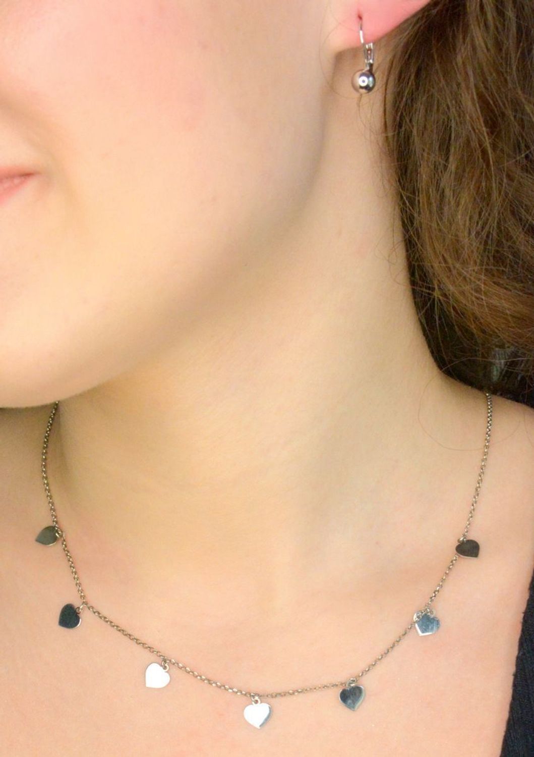 Srebrny naszyjnik damski celebrytka 925 z wiszącymi sercami DIA-NSZ-12514-925 (2).jpg