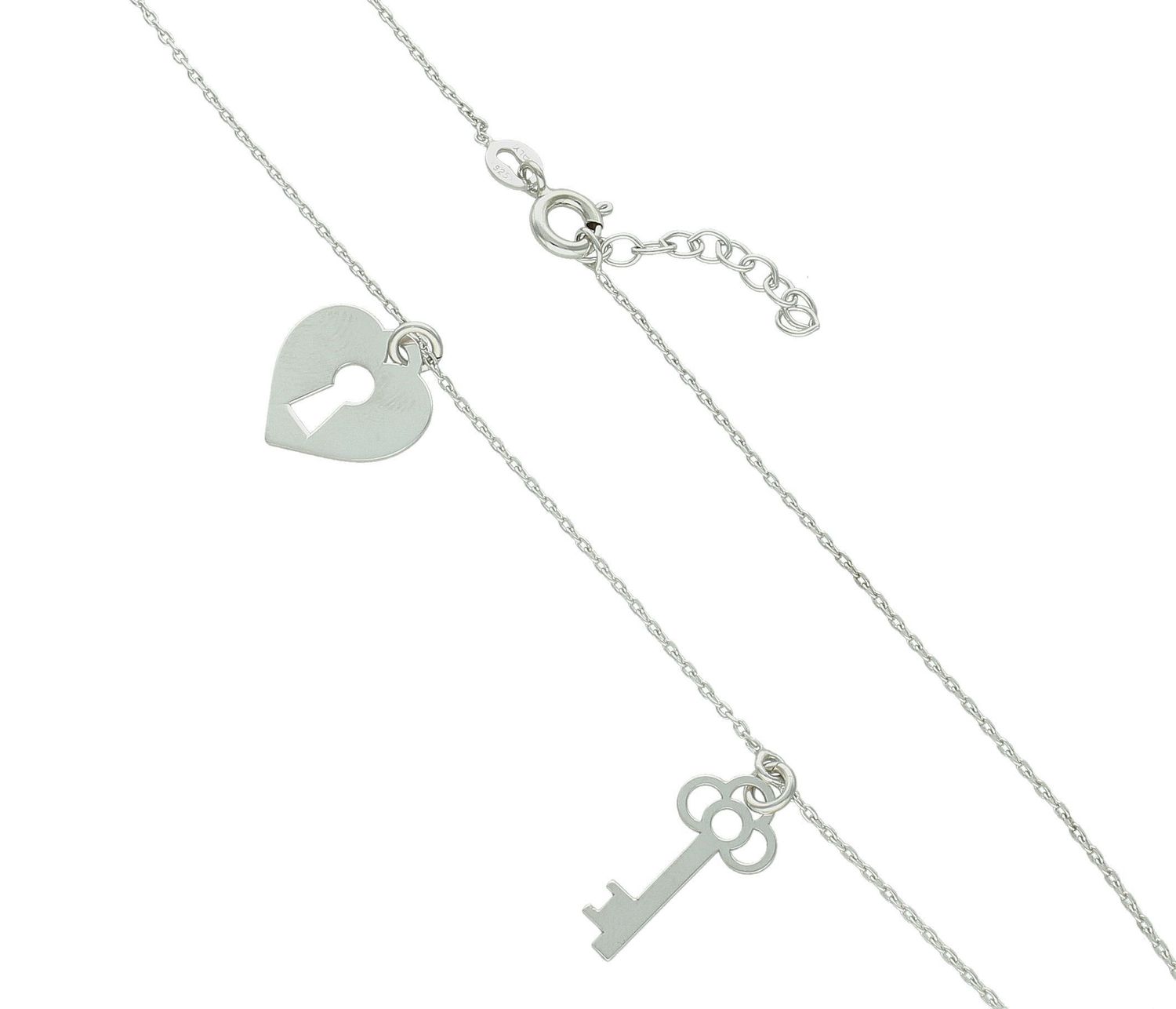 Srebrny naszyjnik damski celebrytka 925 kluczyk w sercu DIA-NSZ-12516-925 (1).jpg