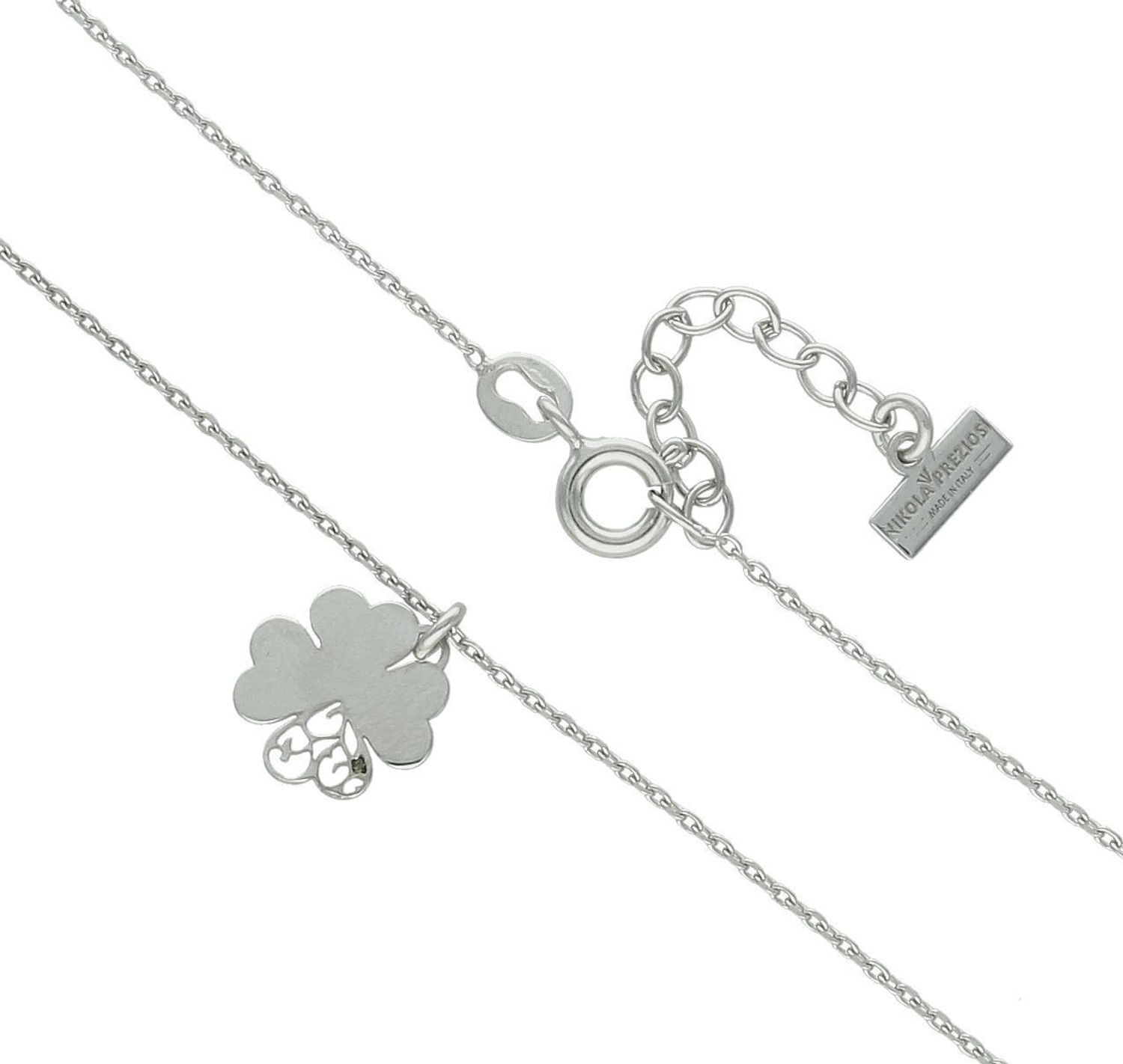 Srebrny naszyjnik damski celebrytka 925 z koniczynką DIA-NSZ-12519-925 (2).jpg