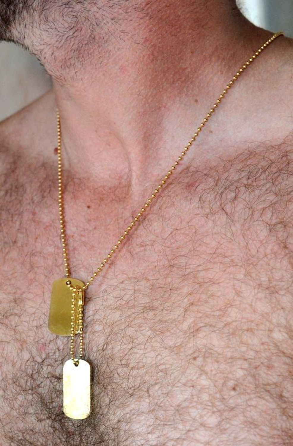 Naszyjnik stalowy nieśmiertelnik w złotym kolorze DIA-NSZ-1295Z-STAL.jpg