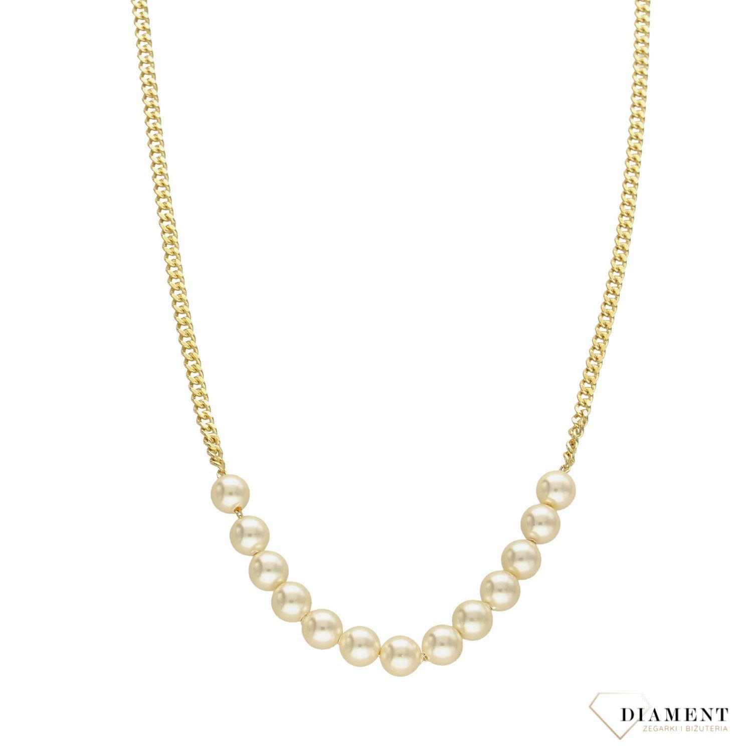 Naszyjnik srebrny pokryty złotem z perełkami DIA-NSZ-1297-925.jpg