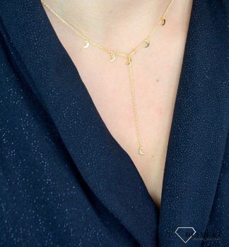 Naszyjnik srebrny typu choker małe księżyce. Naszyjnik srebrny księżyce. Srebrne Naszyjniki Damskie w Sklepie z Biżuterią (1).JPG