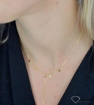 Naszyjnik srebrny typu choker małe księżyce. Naszyjnik srebrny księżyce. Srebrne Naszyjniki Damskie w Sklepie z Biżuterią (2).JPG