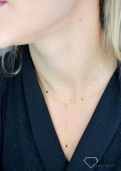 Naszyjnik srebrny typu choker małe księżyce. Naszyjnik srebrny księżyce. Srebrne Naszyjniki Damskie w Sklepie z Biżuterią (3).JPG