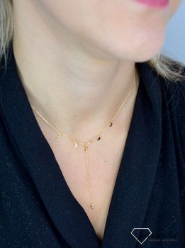 Naszyjnik srebrny typu choker małe księżyce. Naszyjnik srebrny księżyce. Srebrne Naszyjniki Damskie w Sklepie z Biżuterią (6).JPG