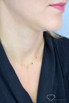 Naszyjnik srebrny typu choker małe księżyce. Naszyjnik srebrny księżyce. Srebrne Naszyjniki Damskie w Sklepie z Biżuterią (7).JPG