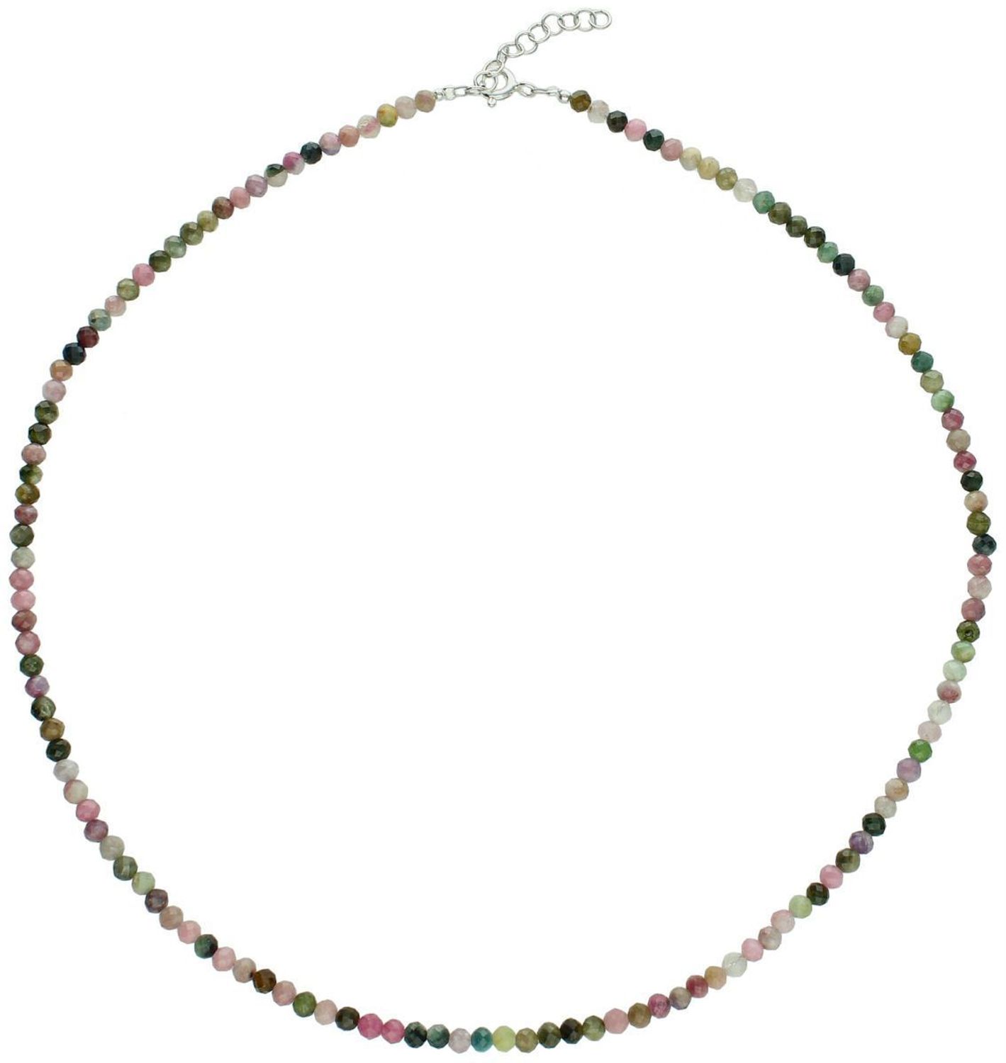 Odkryj wyjątkowy naszyjnik damski ze srebra próby 925 z naturalnymi kamieniami turmalinem i opalem. Długość 42 cm + 3 cm. Idealny prezent – piękno i elegancja w jednym!1.jpg