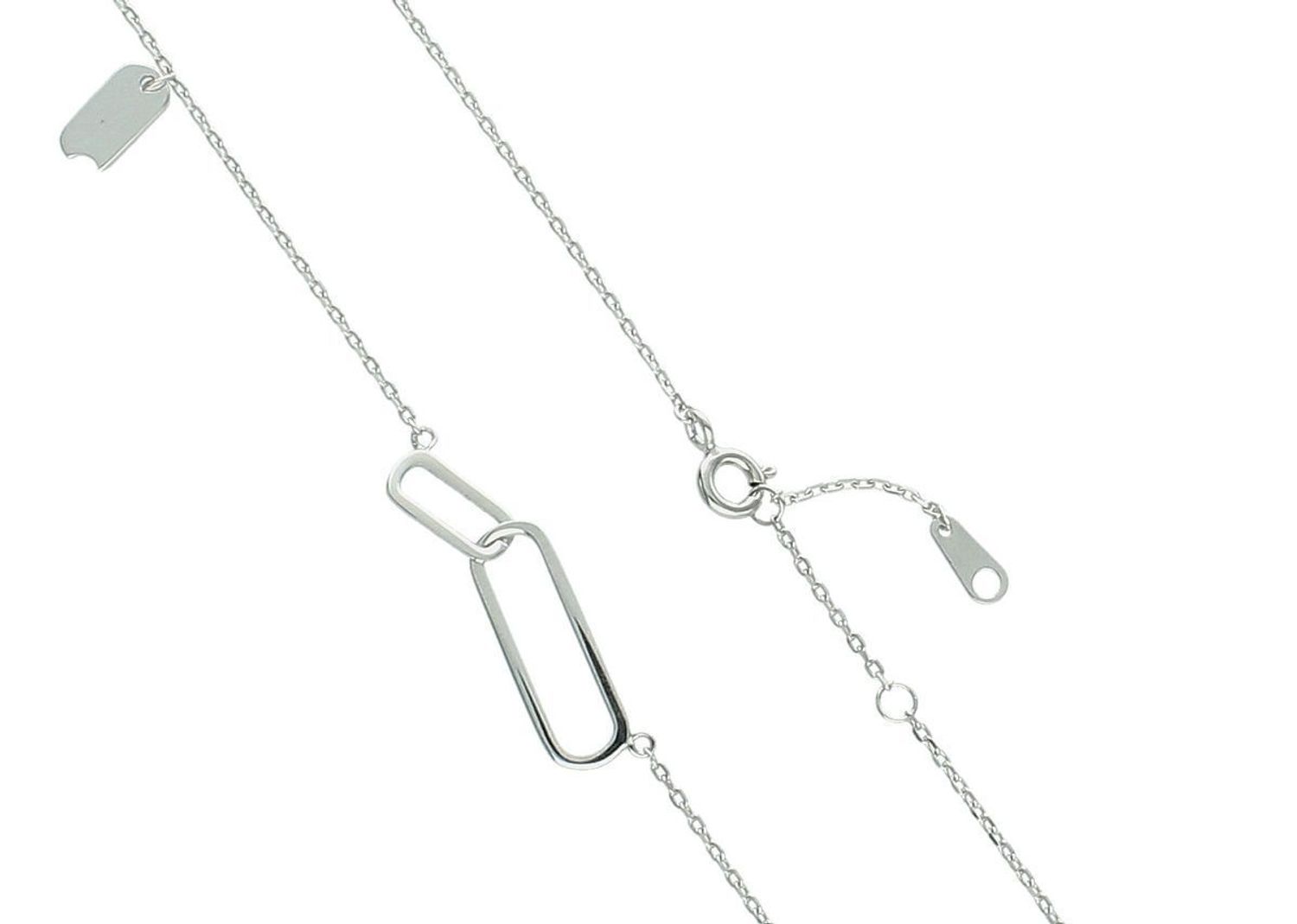 Naszyjnik damski srebrny 925 DIA-NSZ-1315-925 z podłużnym elementem, długość 42+3 cm, zapięcie na karabińczyk. Lekki i elegancki dodatek na każdą okazję.1.jpg