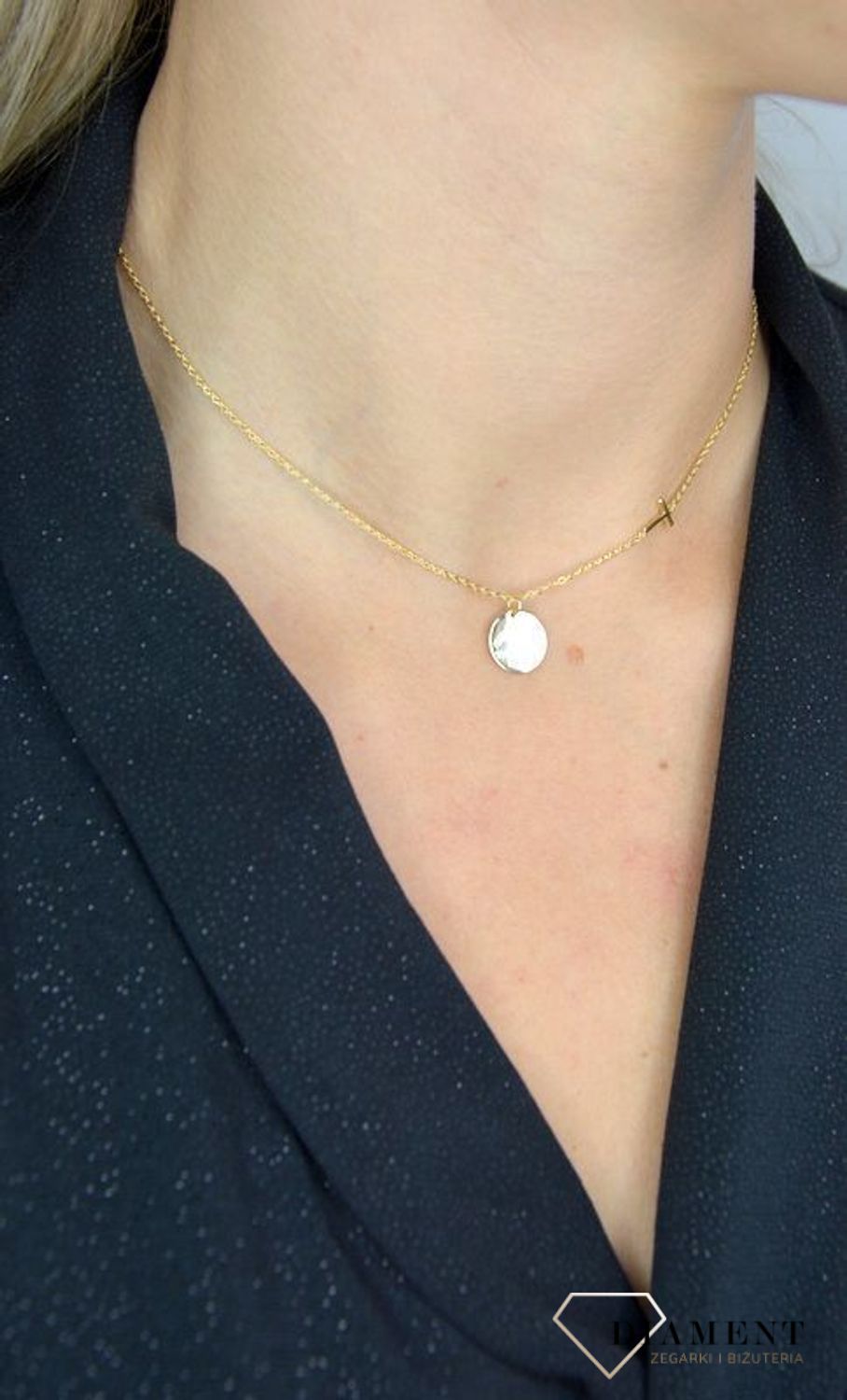 Naszyjnik srebrny pokryty złotem z literką T Tiefvmr&Co New York DIA-NSZ-1320-925.jpg