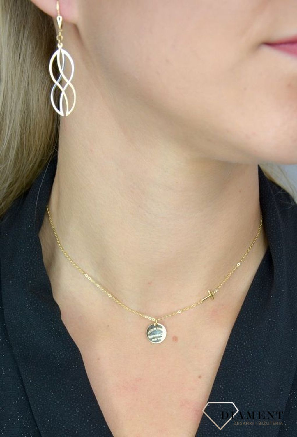 Naszyjnik srebrny pokryty złotem z literką T Tiefvmr&Co New York DIA-NSZ-1320-925.jpg