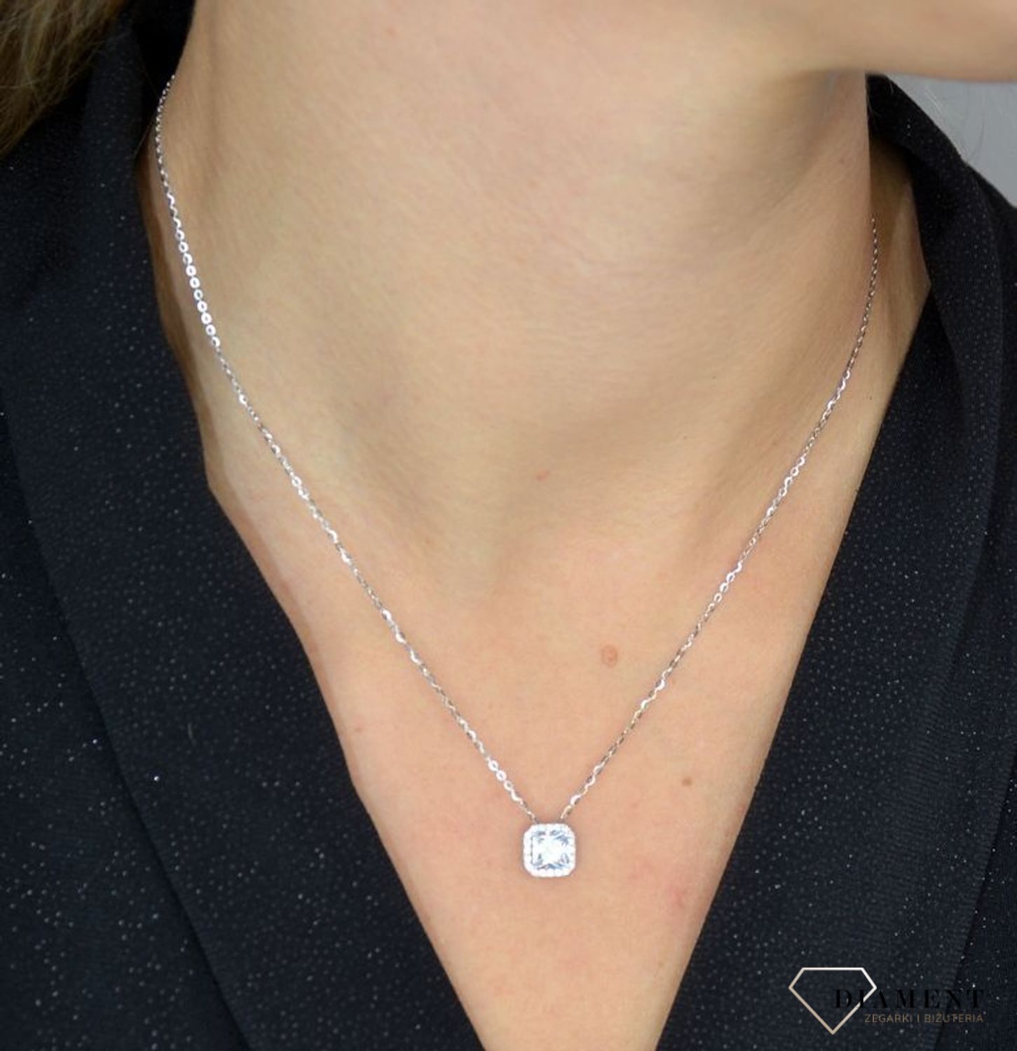 Naszyjnik srebrny z cyrkoniami 925 DIA-NSZ-1323K-925.jpg