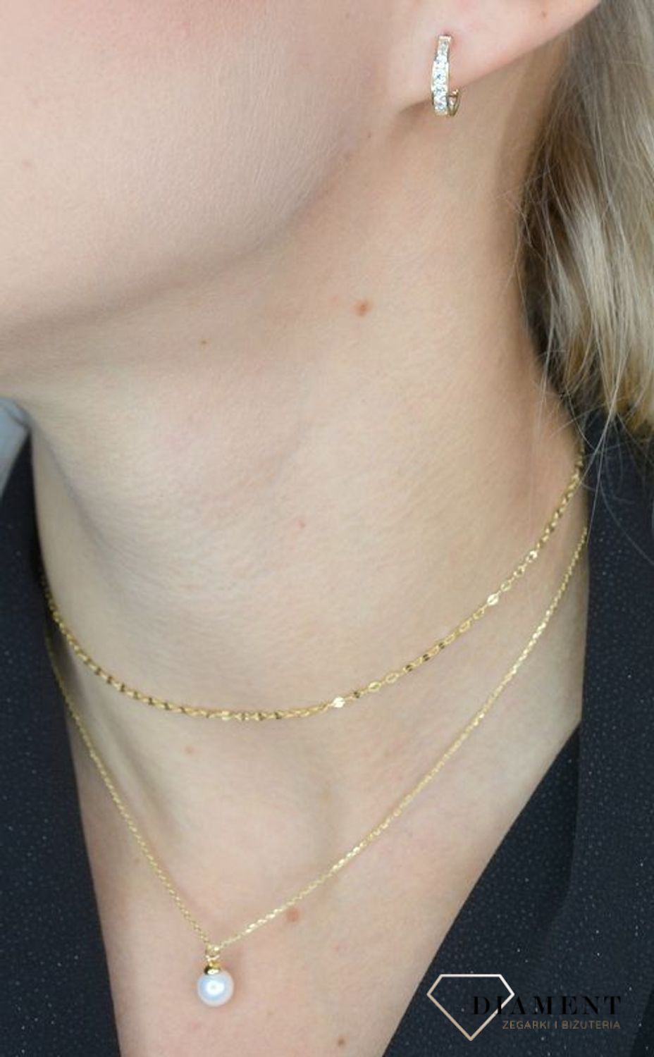 Naszyjnik typu choker srebrny perełka DIA-NSZ-1324K-925.jpg