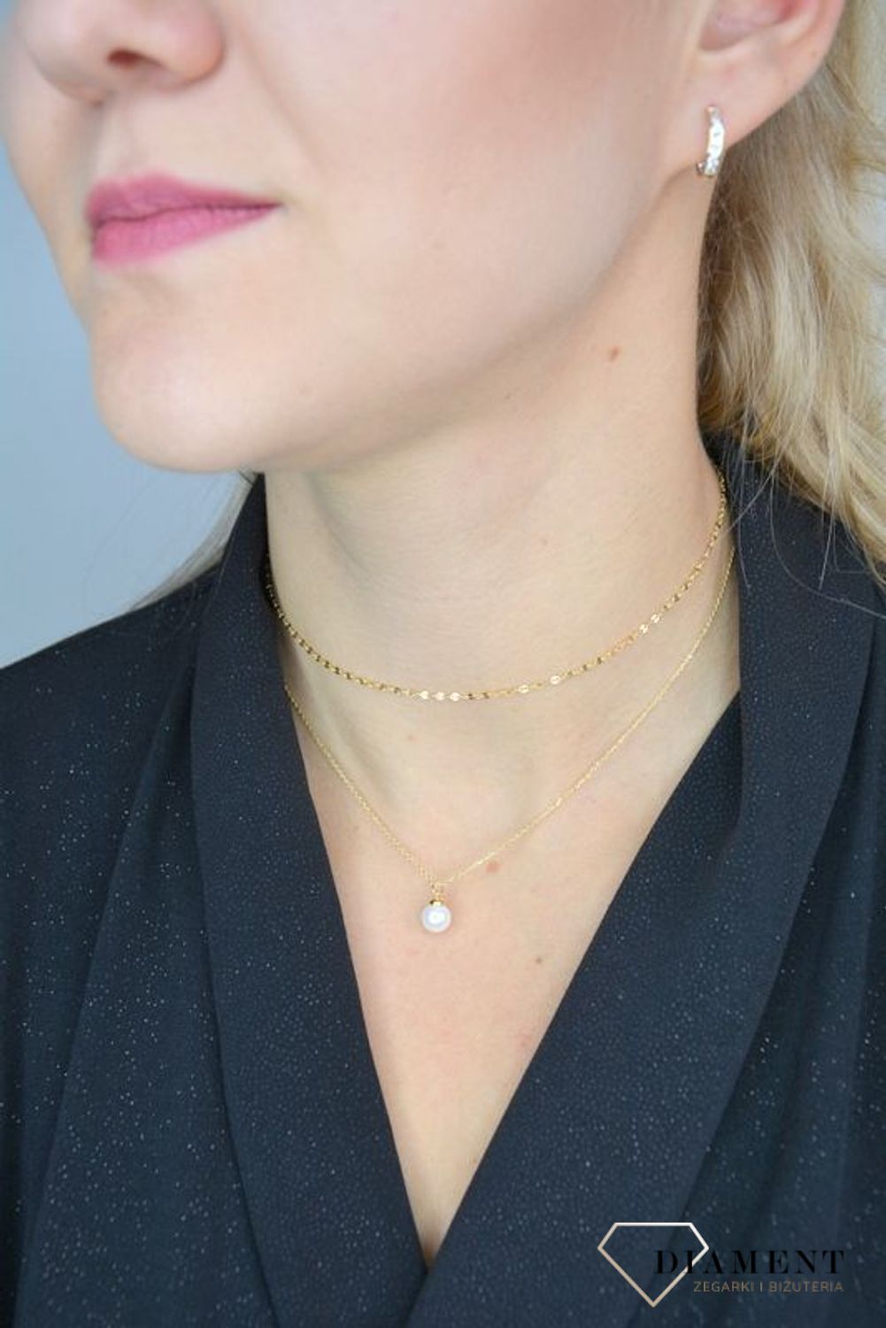 Naszyjnik typu choker srebrny perełka DIA-NSZ-1324K-925.jpg