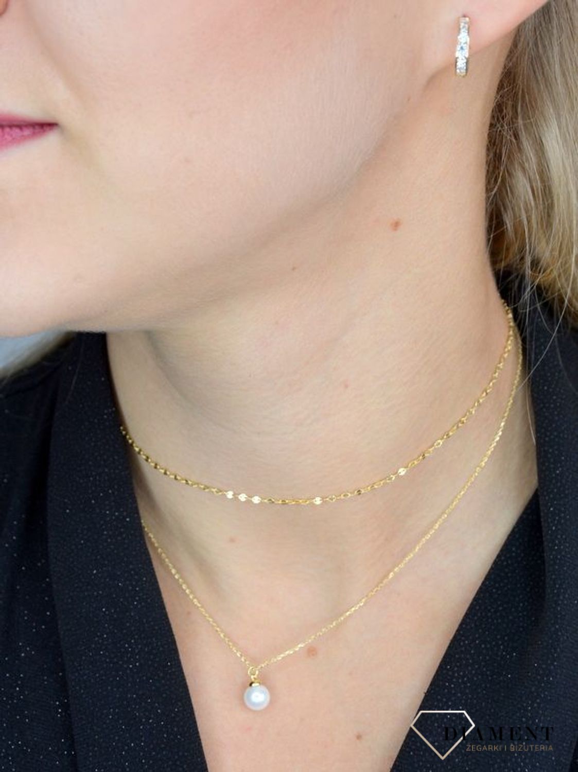 Naszyjnik typu choker srebrny perełka DIA-NSZ-1324K-925.jpg