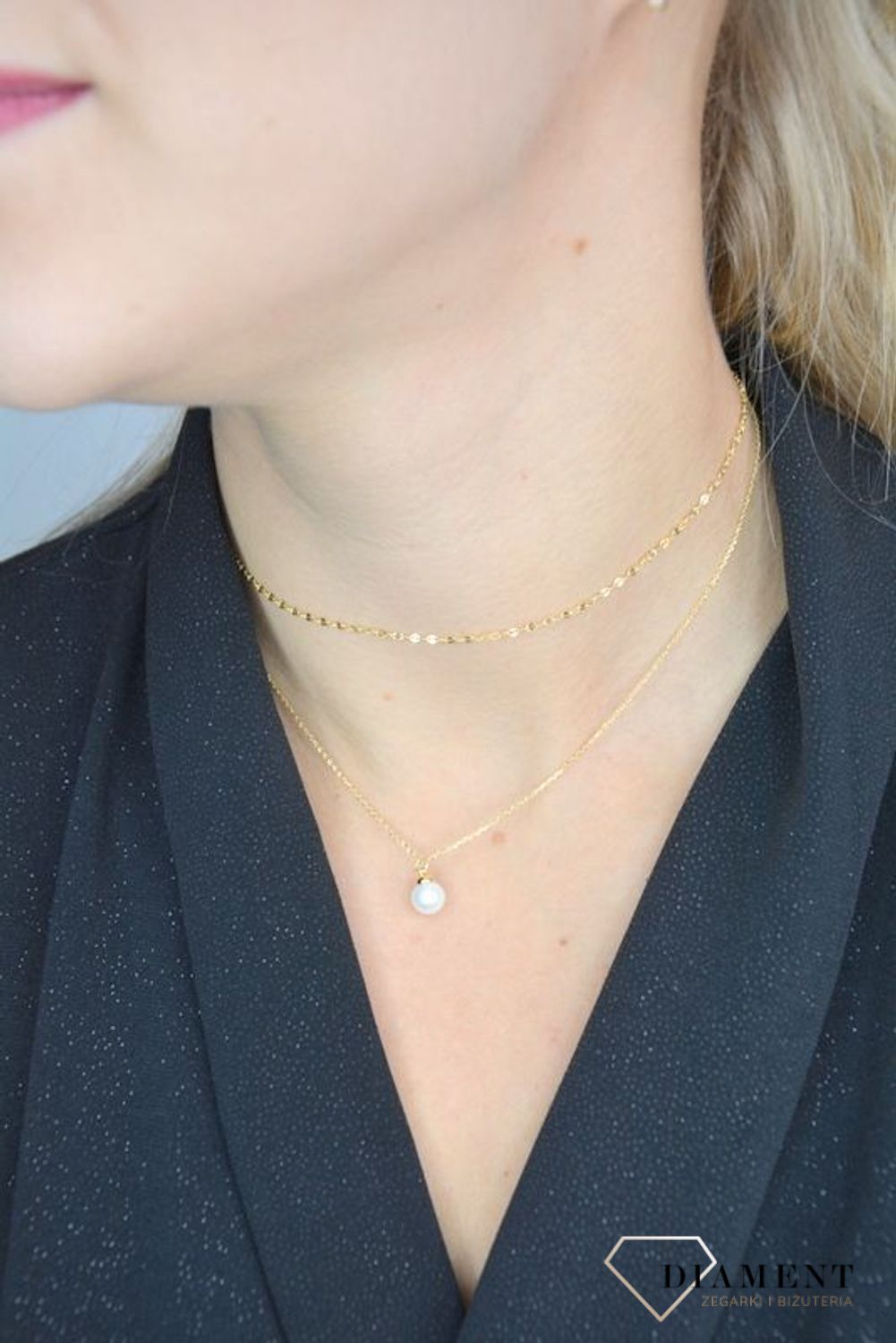 Naszyjnik typu choker srebrny perełka DIA-NSZ-1324K-925.jpg