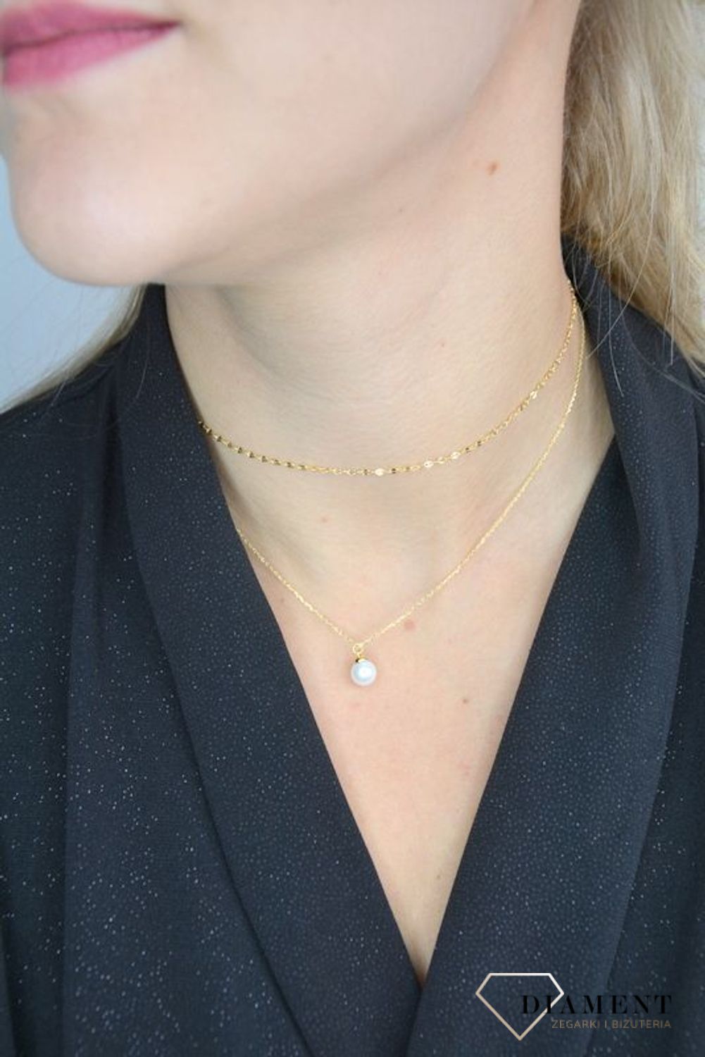 Naszyjnik typu choker srebrny perełka DIA-NSZ-1324K-925.jpg