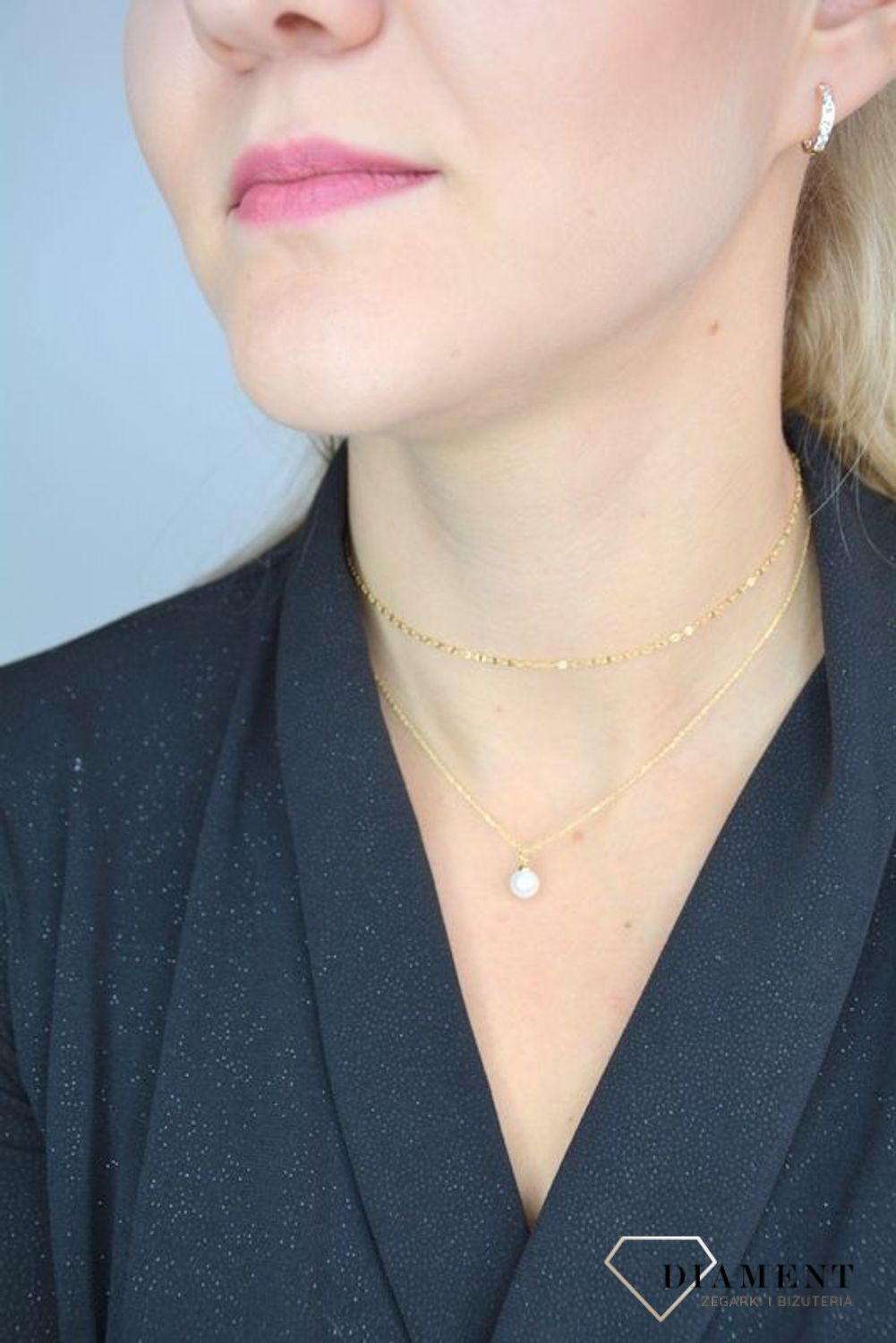 Naszyjnik typu choker srebrny perełka DIA-NSZ-1324K-925.jpg