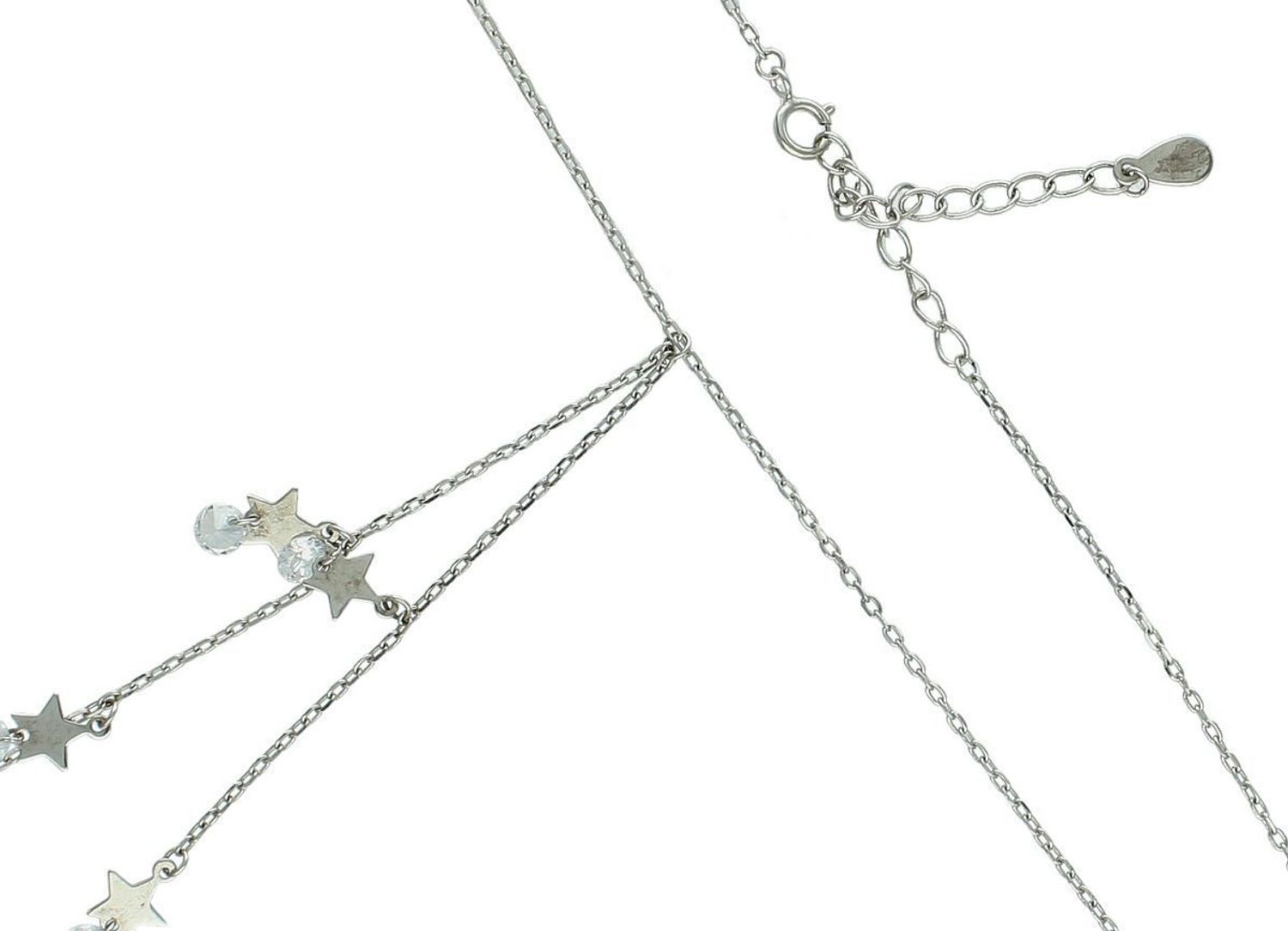 Srebrny naszyjnik celebrytka krawatka z kryształkiem i gwiazdkami – srebro 92 (2).jpg
