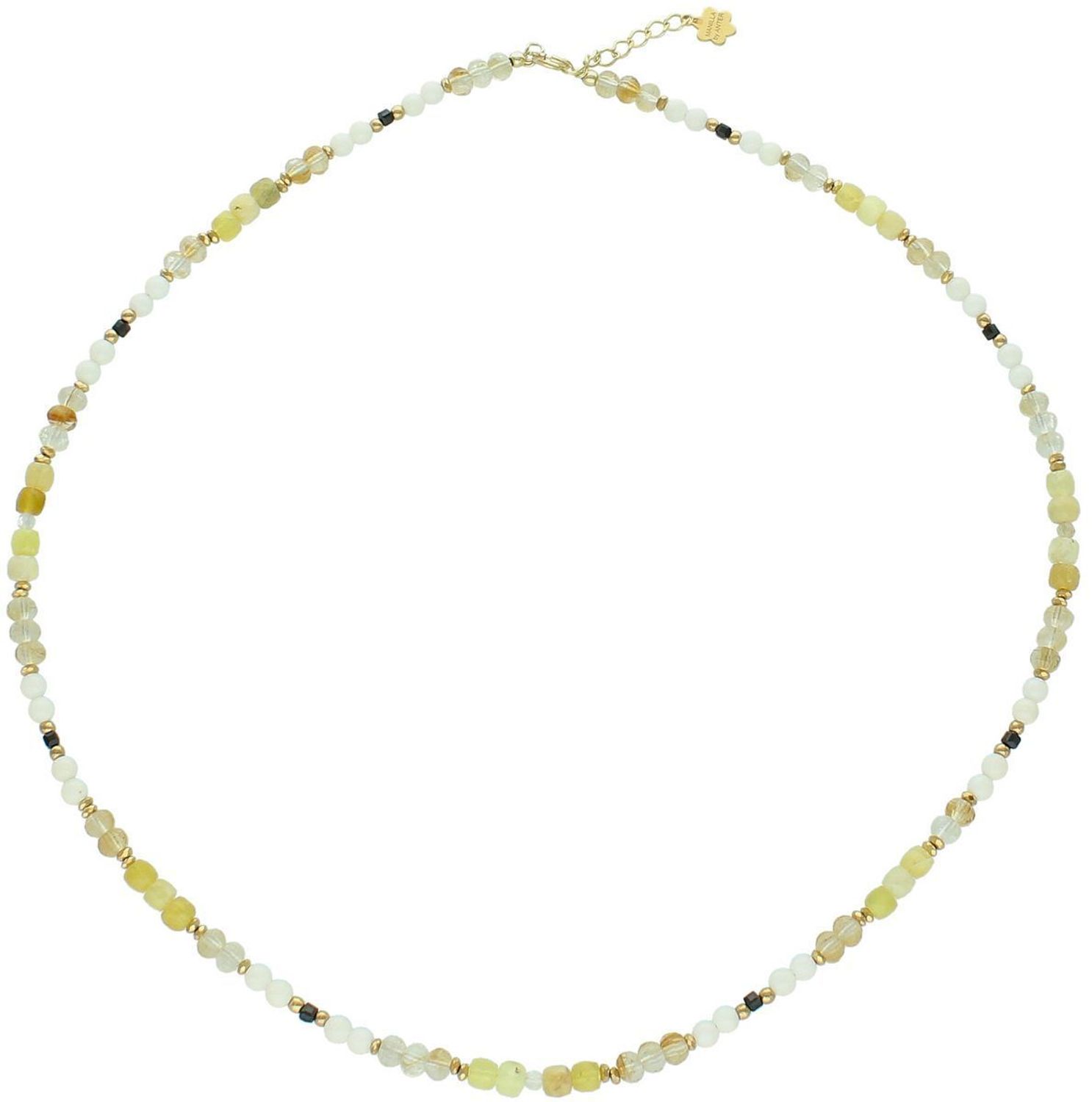 Naszyjnik damski srebrny pozłacany z opalem, cytrynem, koralem i turmalinem  Kamienie naturalne  DIA-NSZ-13516-925  925 nsz.jpg