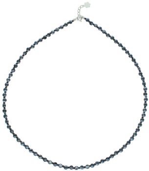 Naszyjnik damski ze srebra próby 925 z naturalnym spinelem cejlońskim. Długość 45+2 cm, kamień 4 mm, waga 8,30 g. Zapięcie na karabińczyk.1.jpg