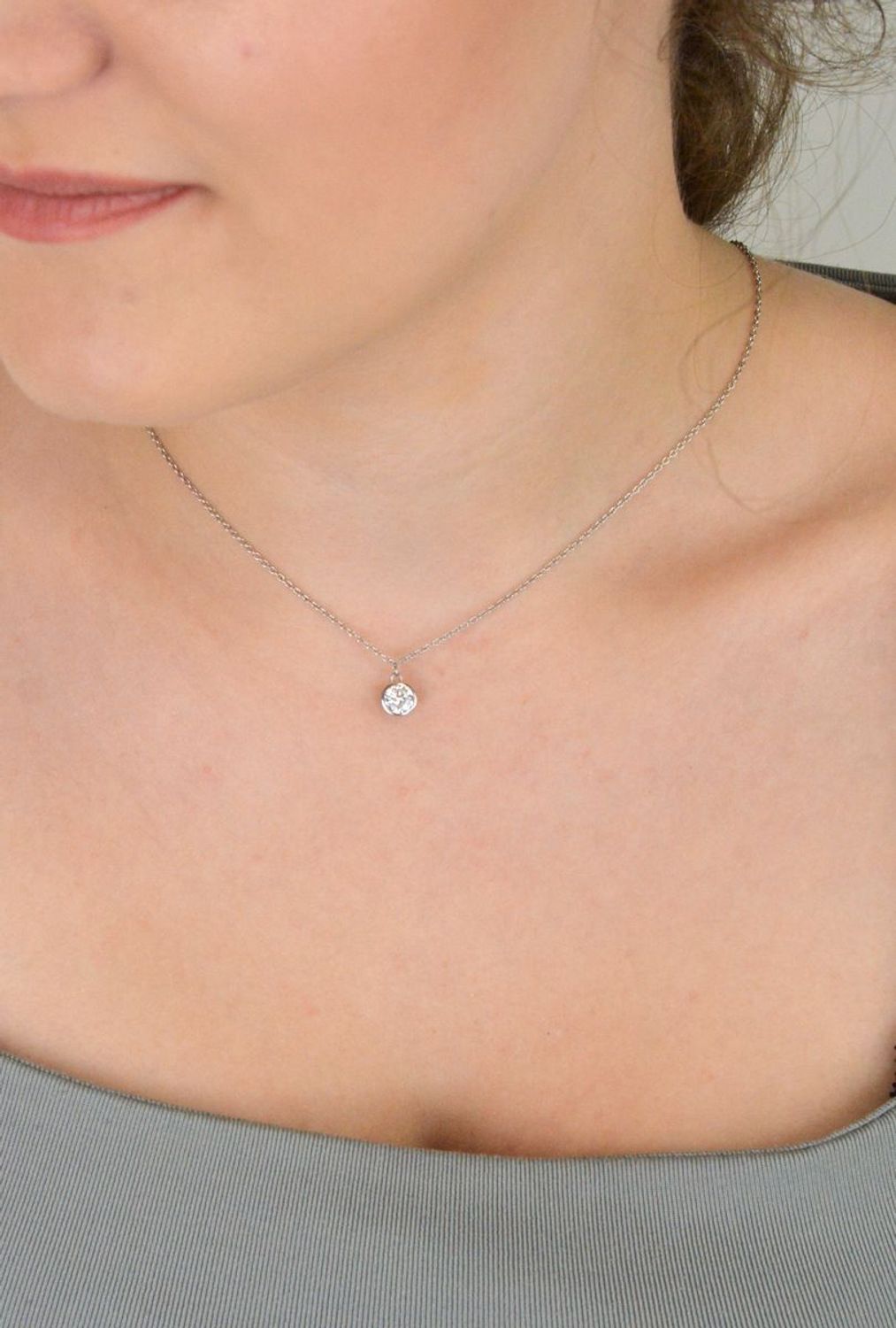 naszyjnik srebrny 925, naszyjnik damski z cyrkonią, biżuteria srebrna z zawieszką, naszyjnik z białą cyrkonią, delikatny srebrny naszyjnik, DIA-NSZ-13640-9251.jpg