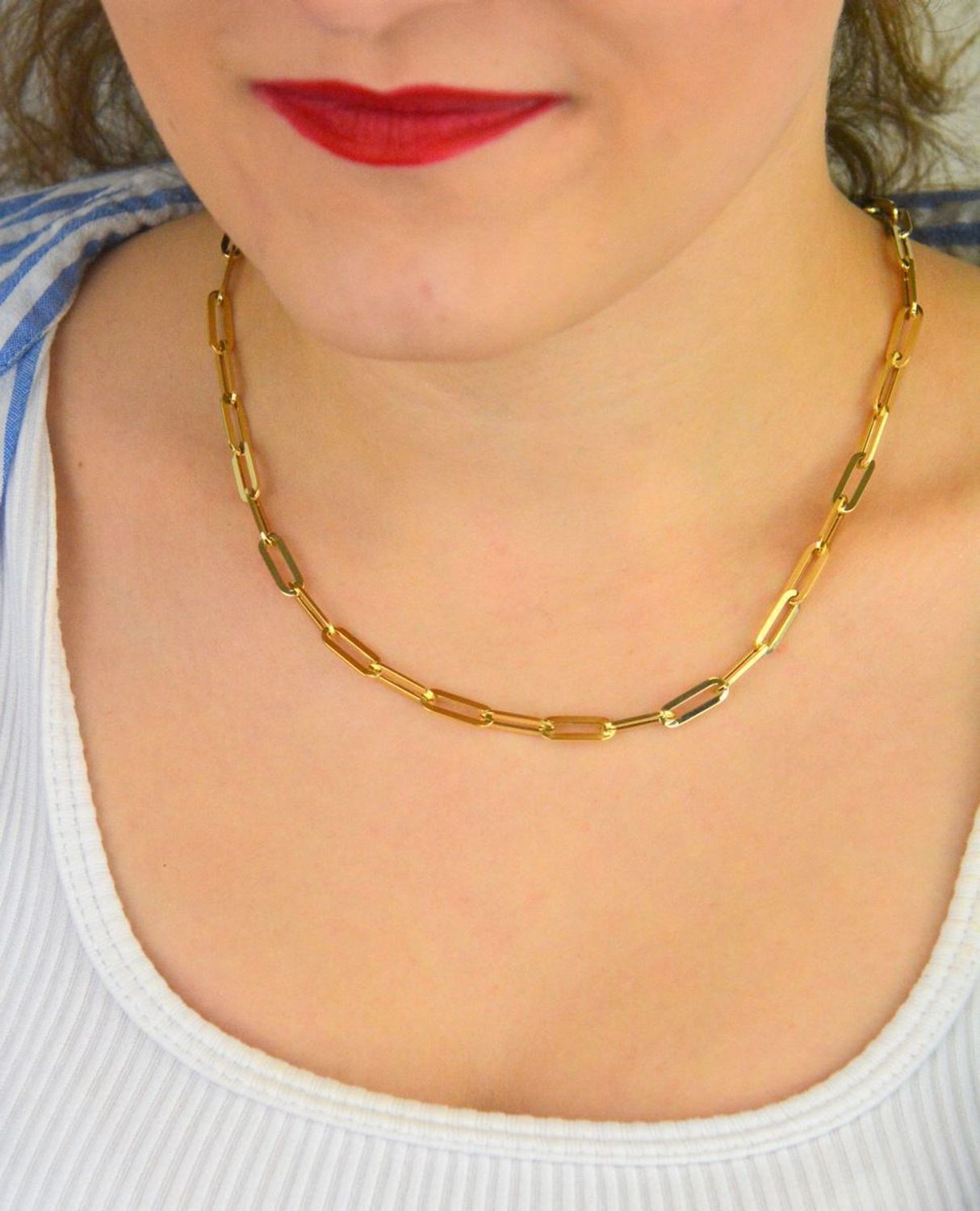 Naszyjnik damski złoty 585 spinaczowy 45 cm DIA-NSZ-13690-585.jpg