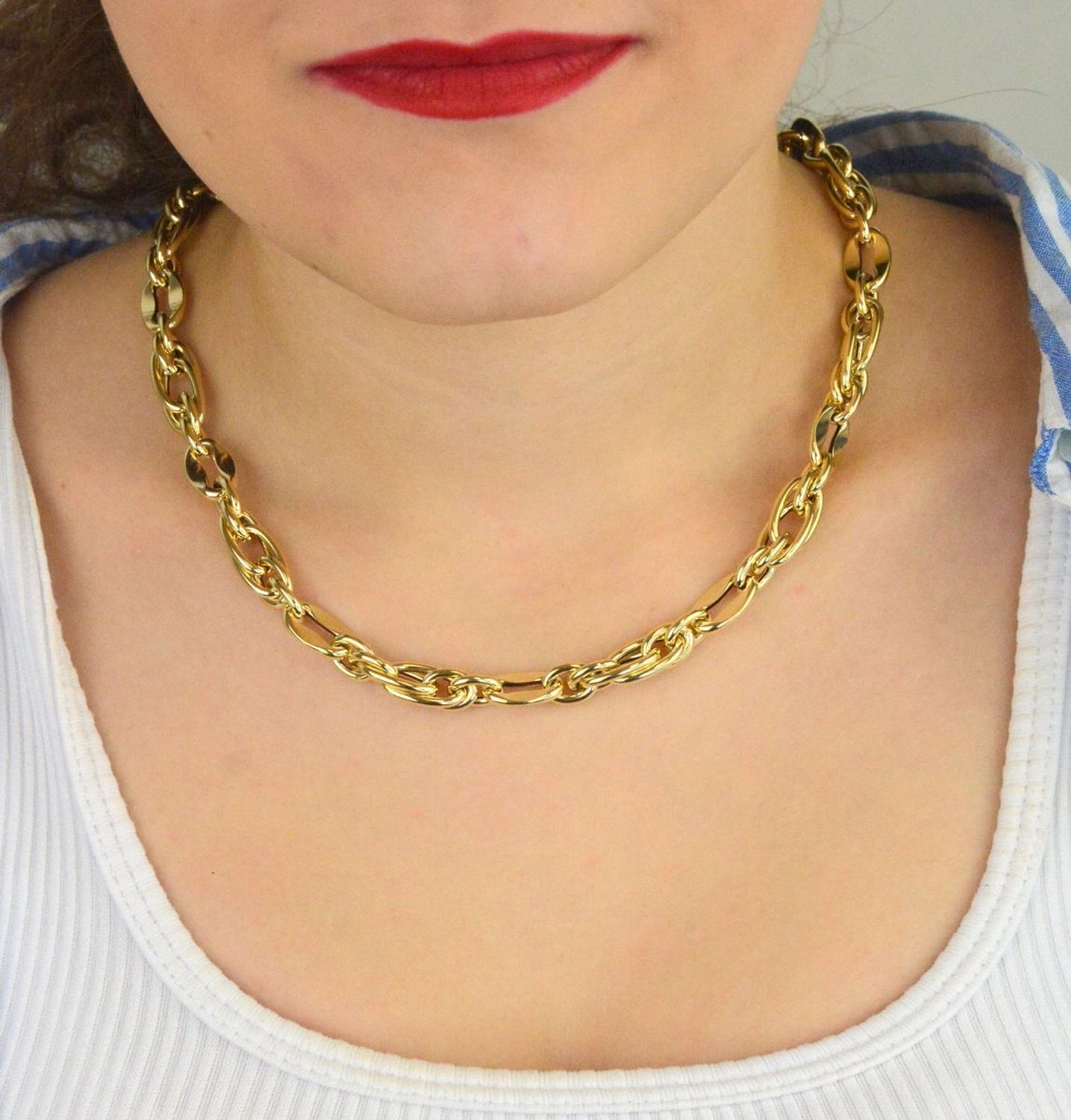 Naszyjnik damski złoty 585 owalne ogniwa 45 cm DIA-NSZ-13692-585.jpg